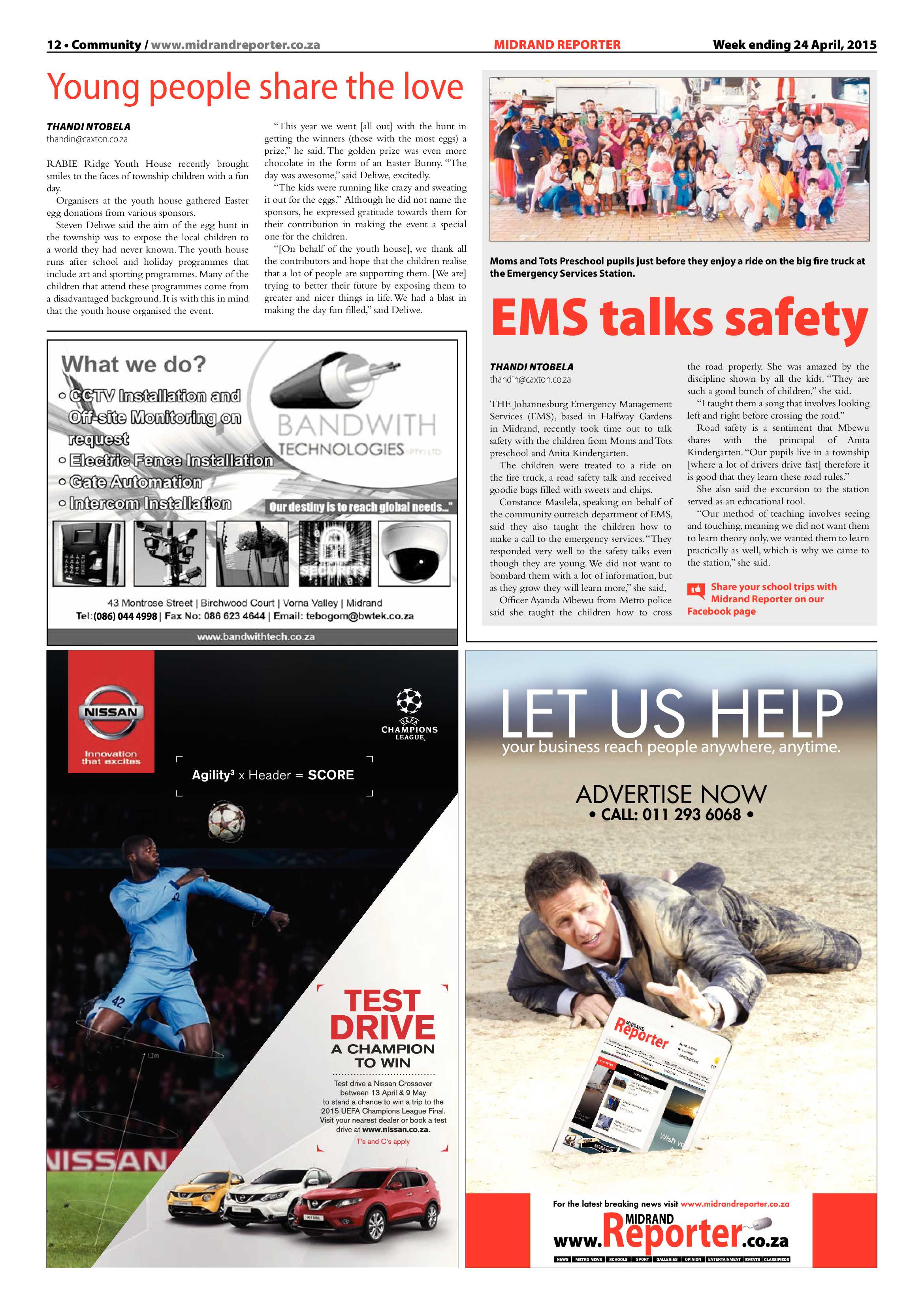 Midrand Reporter 24 April 2015 page 12