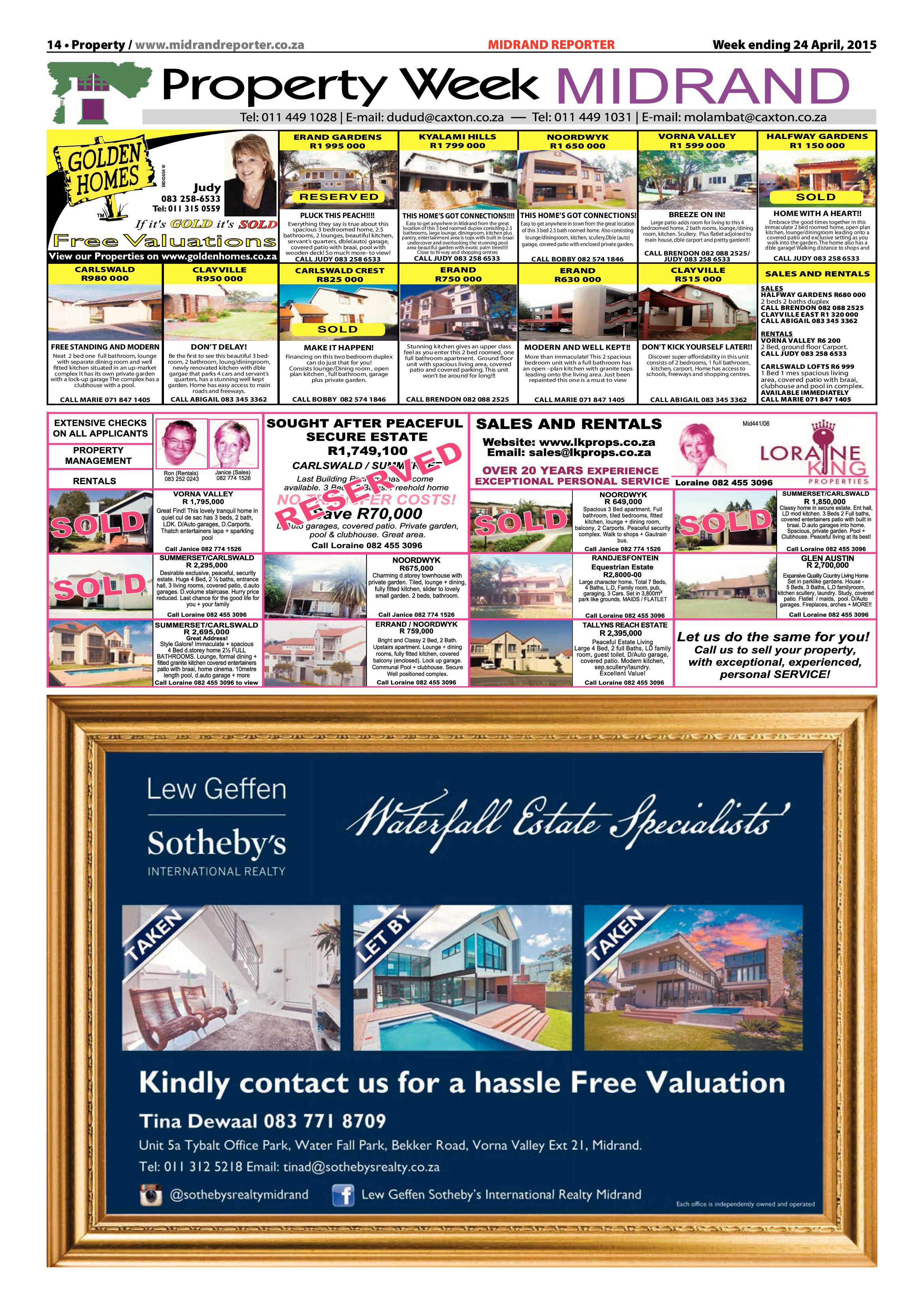 Midrand Reporter 24 April 2015 page 14