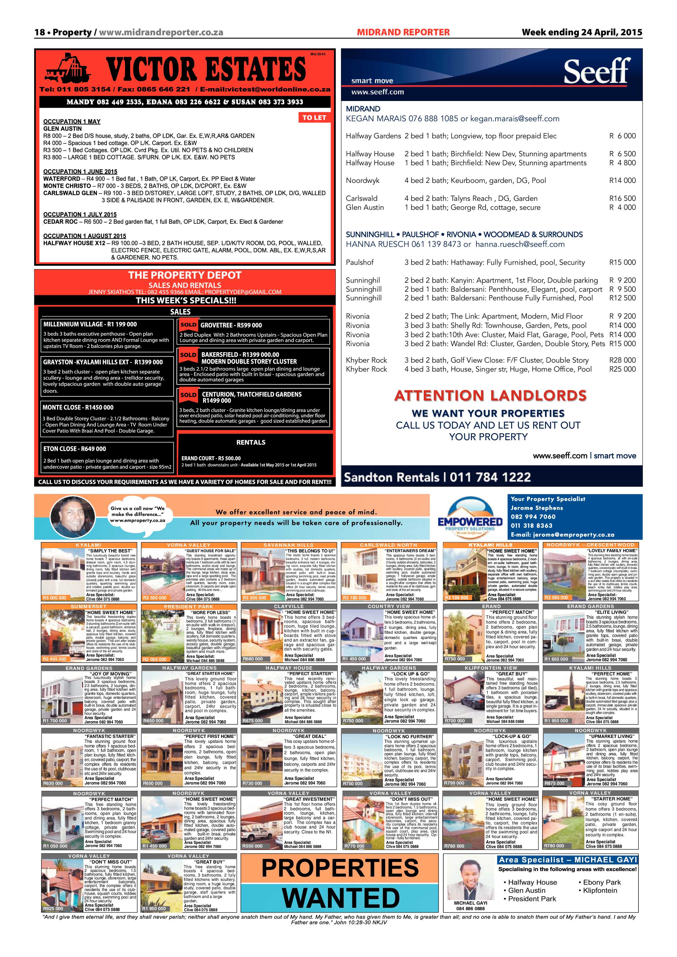 Midrand Reporter 24 April 2015 page 18