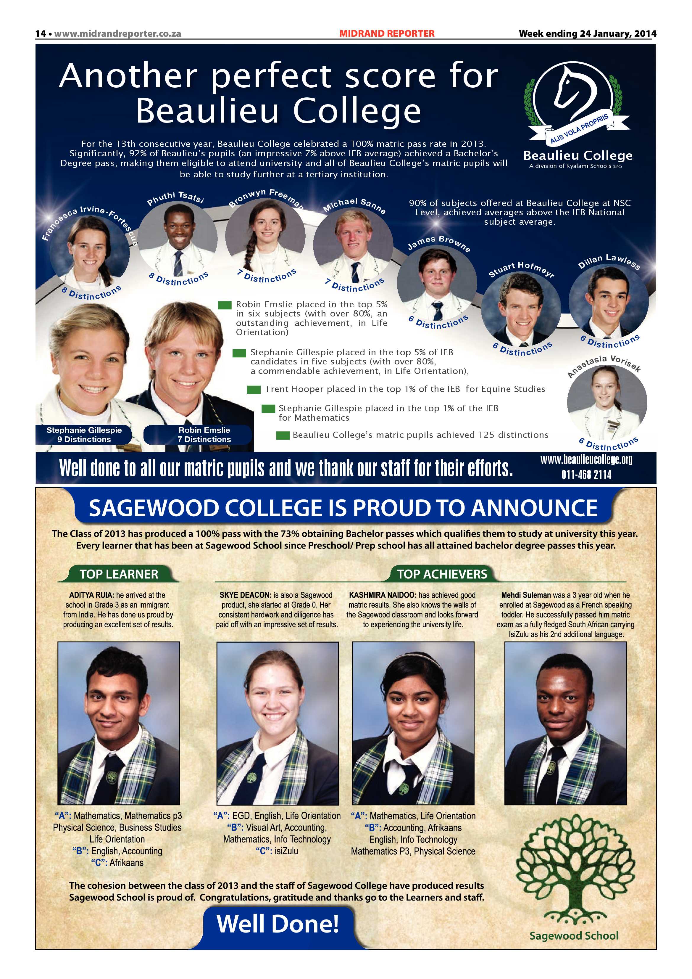 Midrand Reporter 24 January 2014 page 14