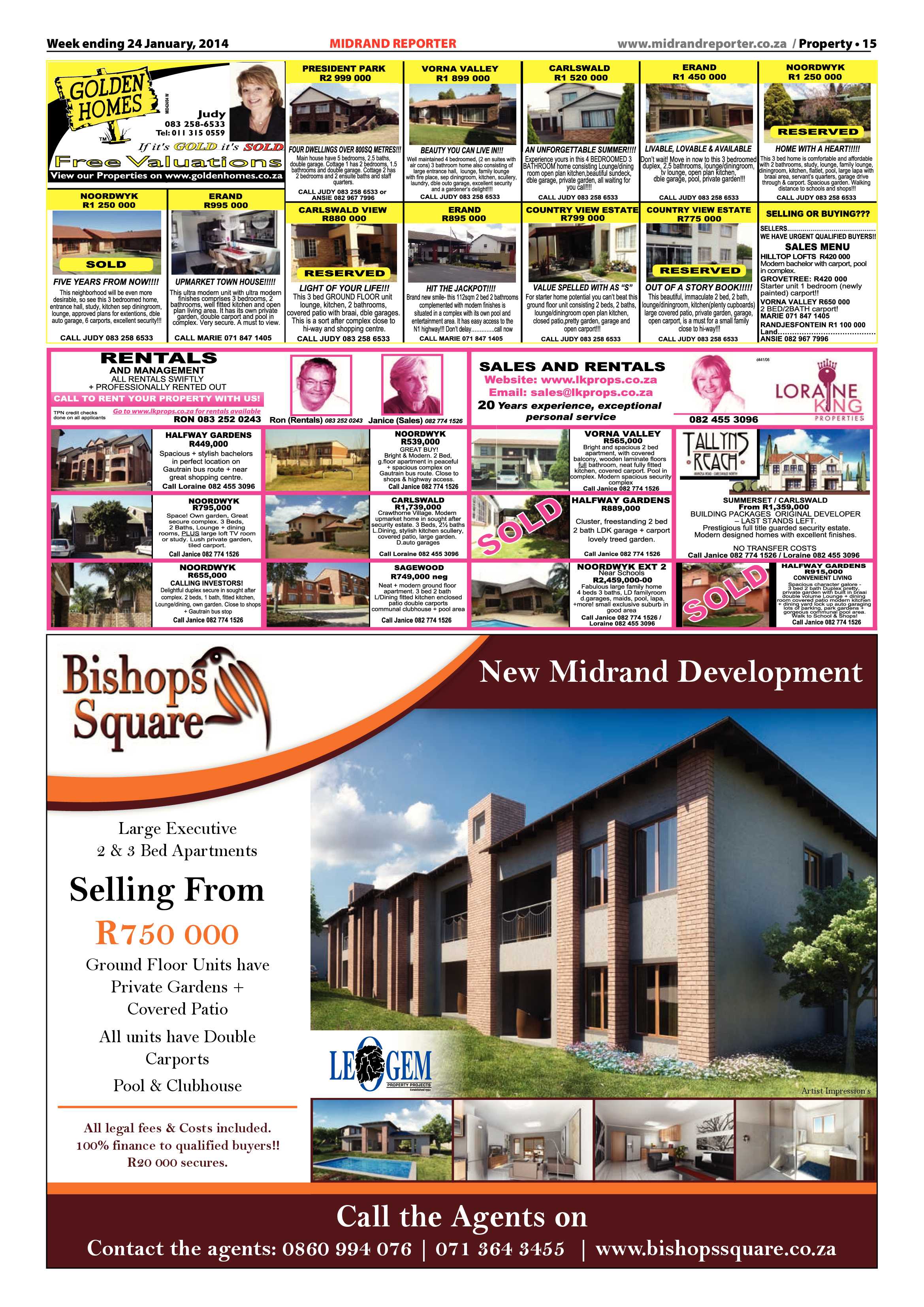 Midrand Reporter 24 January 2014 page 15