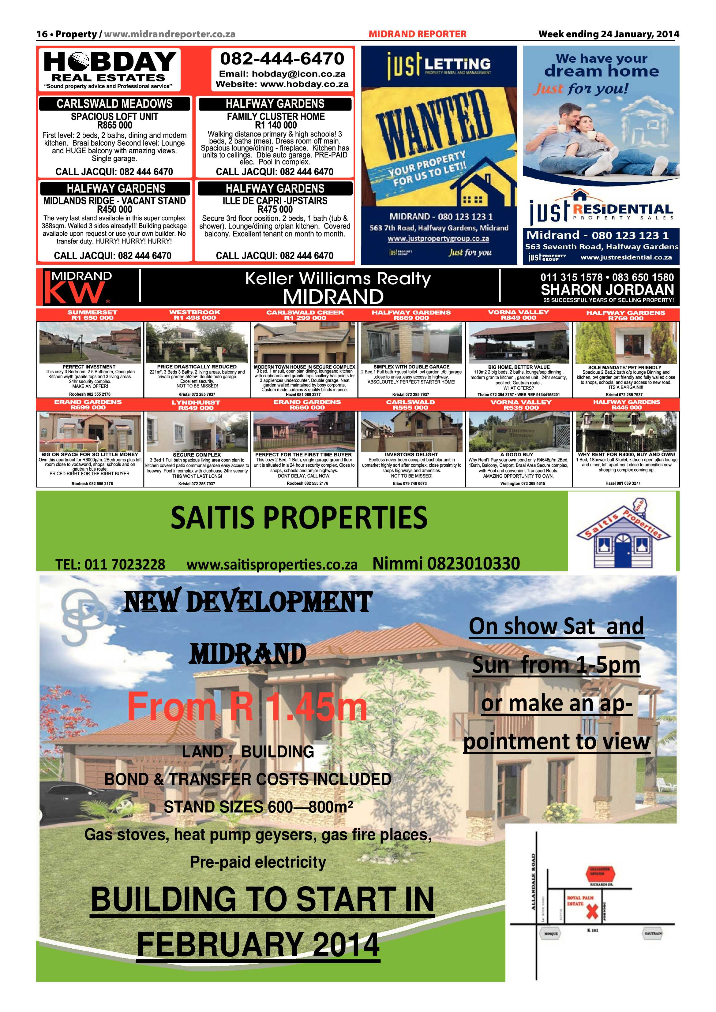 Midrand Reporter 24 January 2014 page 16