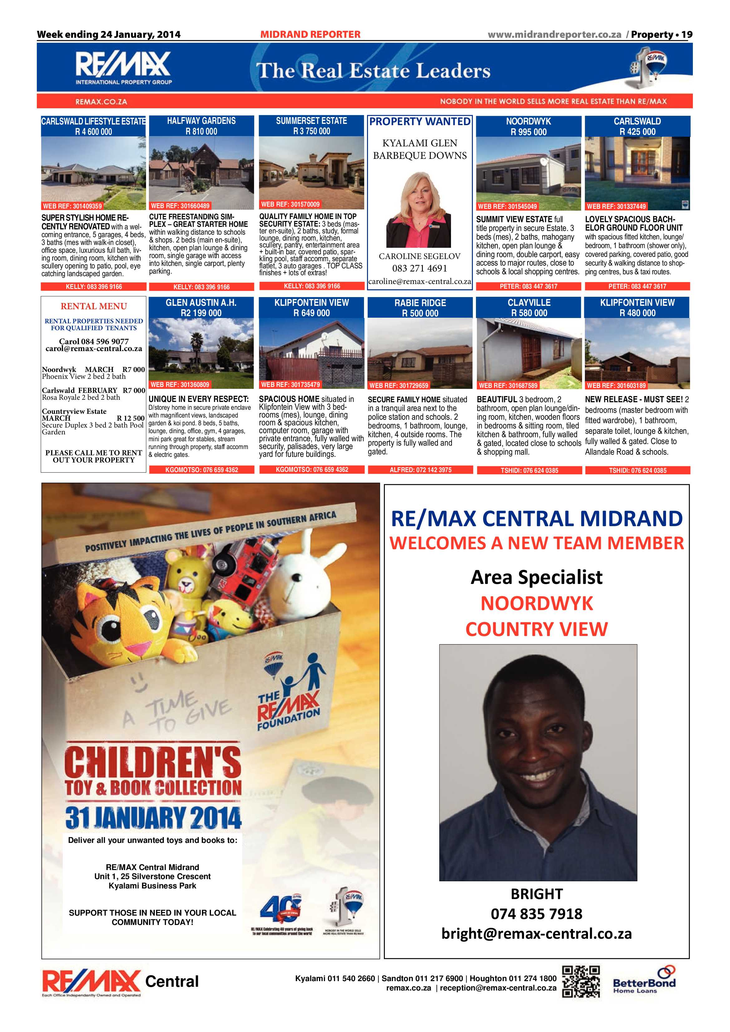 Midrand Reporter 24 January 2014 page 19