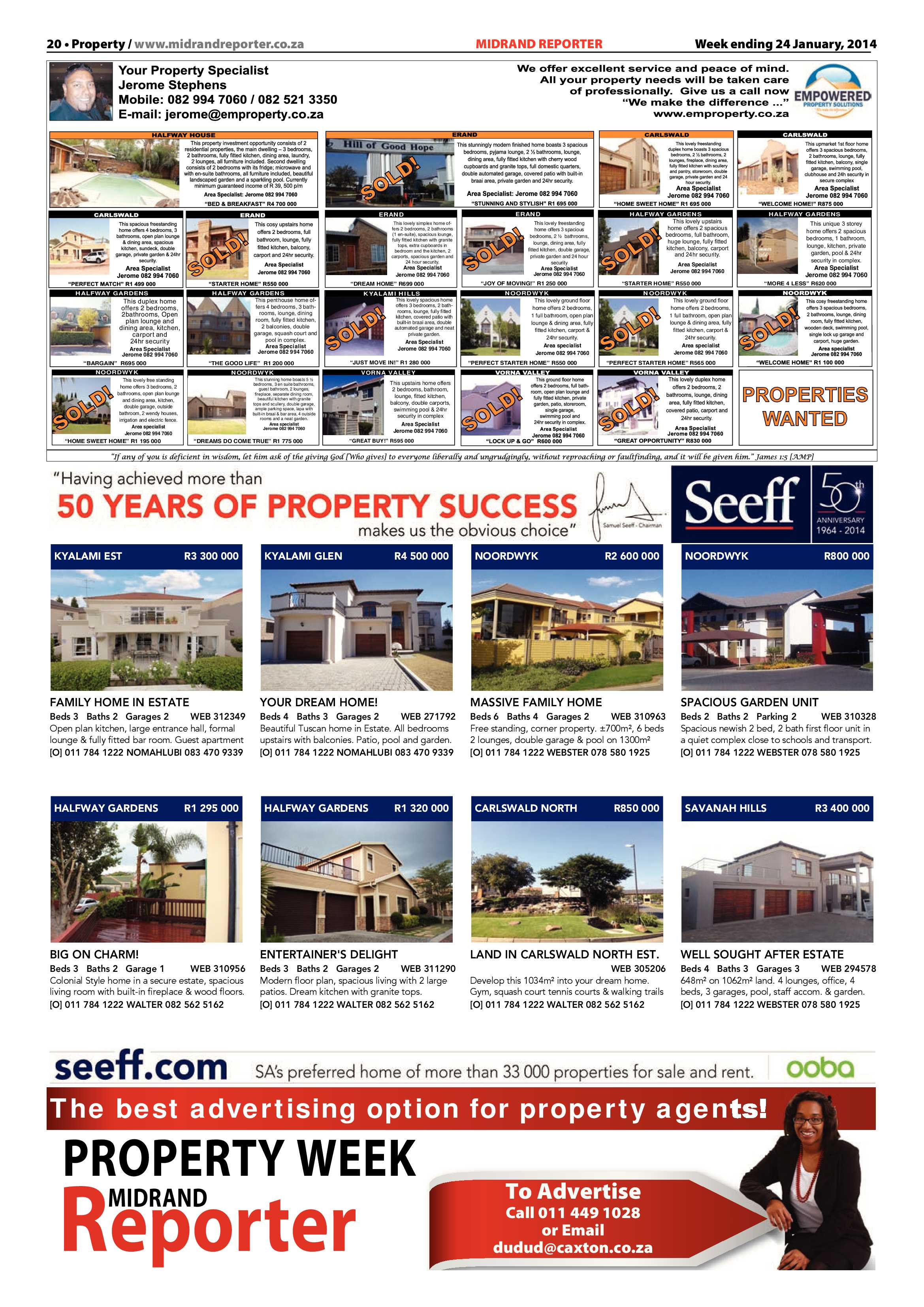 Midrand Reporter 24 January 2014 page 20