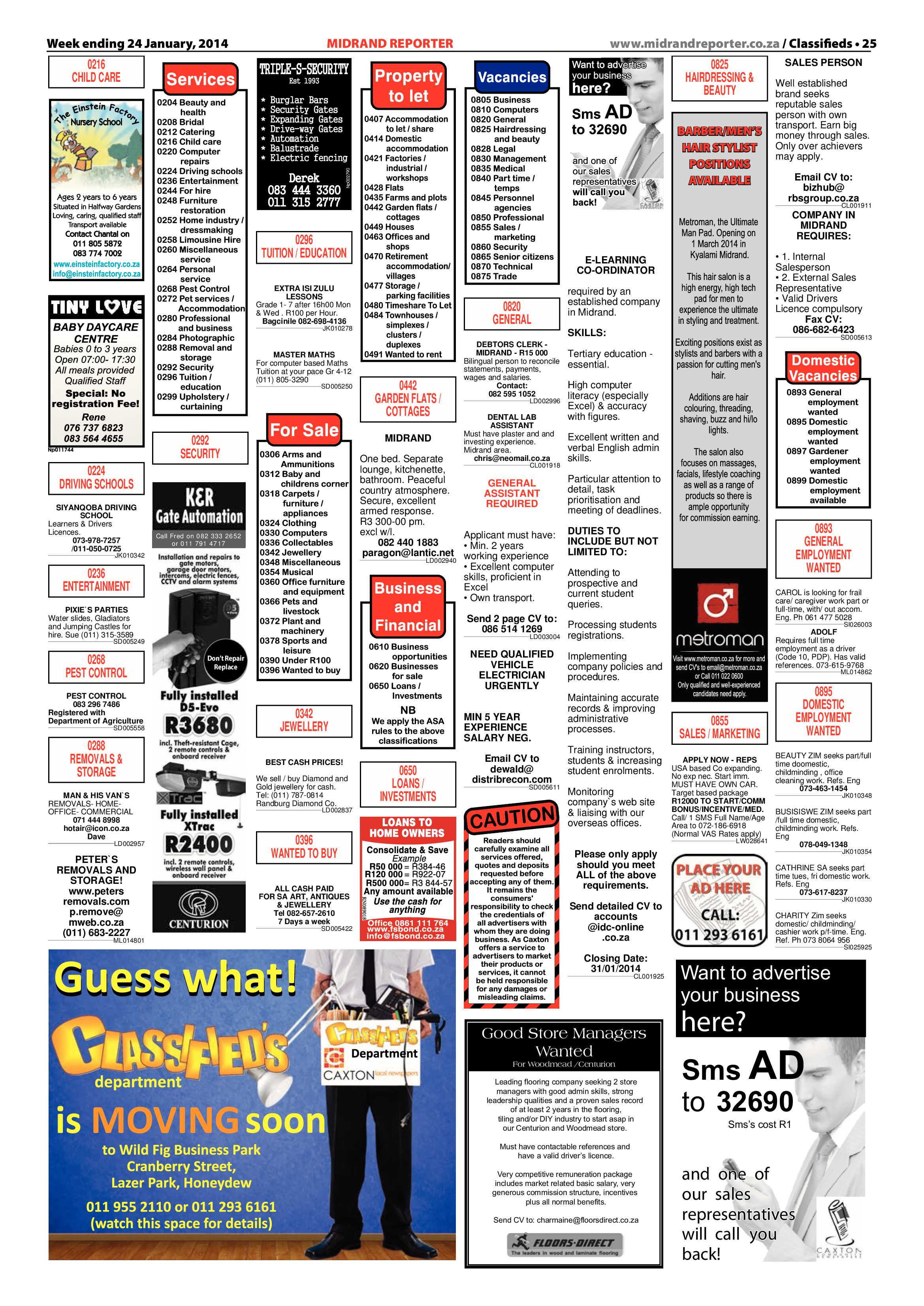 Midrand Reporter 24 January 2014 page 25