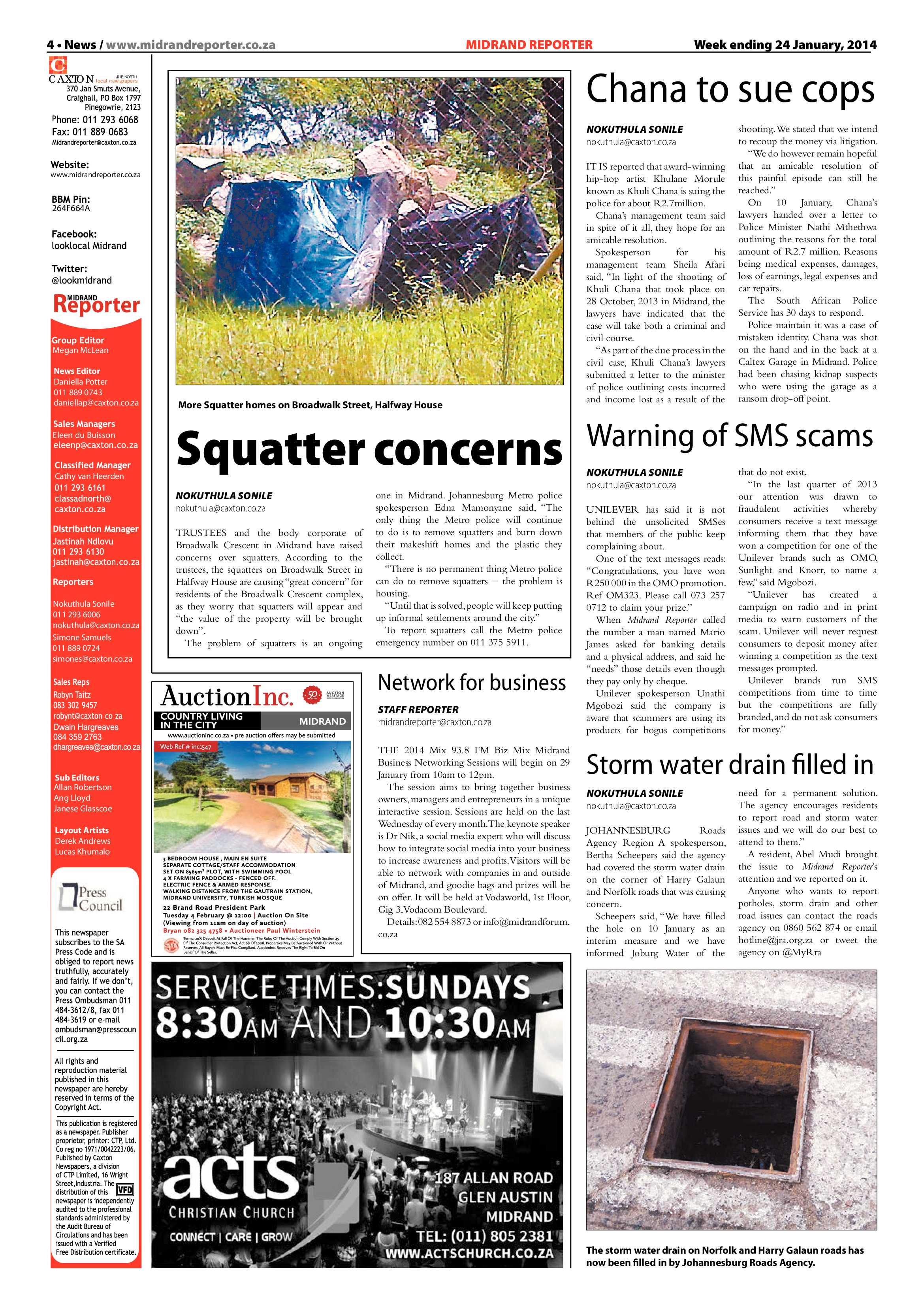Midrand Reporter 24 January 2014 page 4