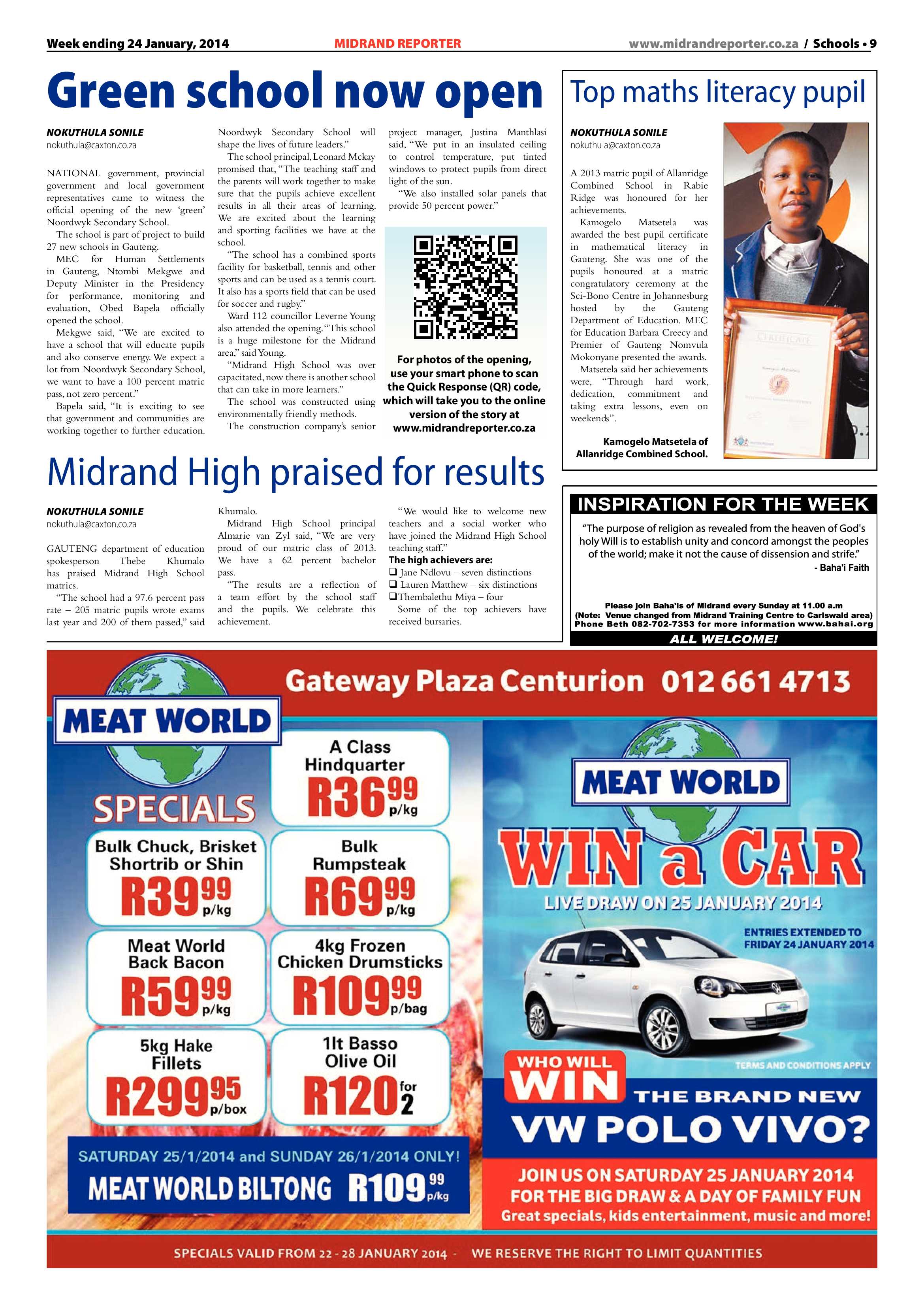 Midrand Reporter 24 January 2014 page 9