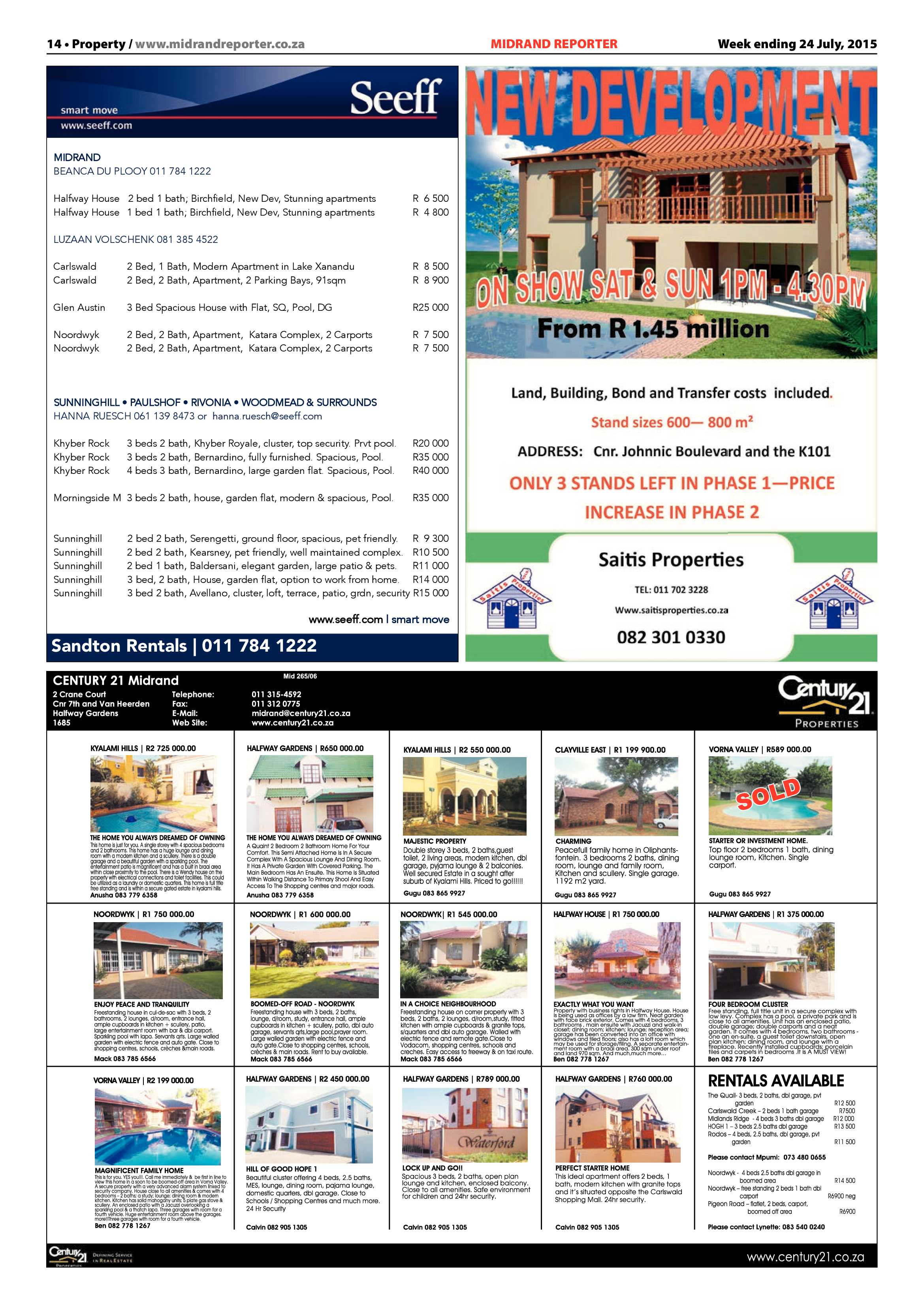 Midrand Reporter 24 July 2015 page 14