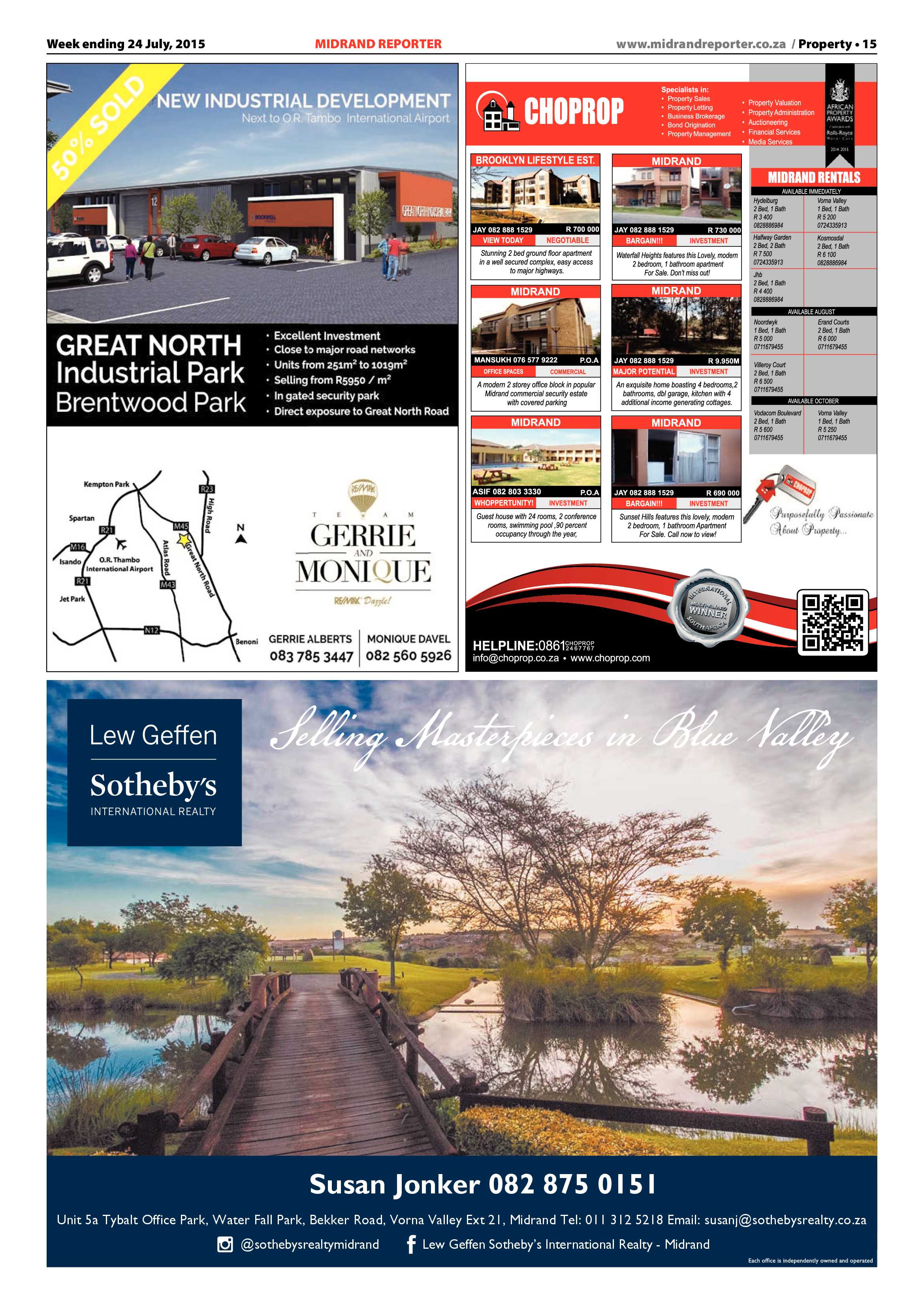 Midrand Reporter 24 July 2015 page 15