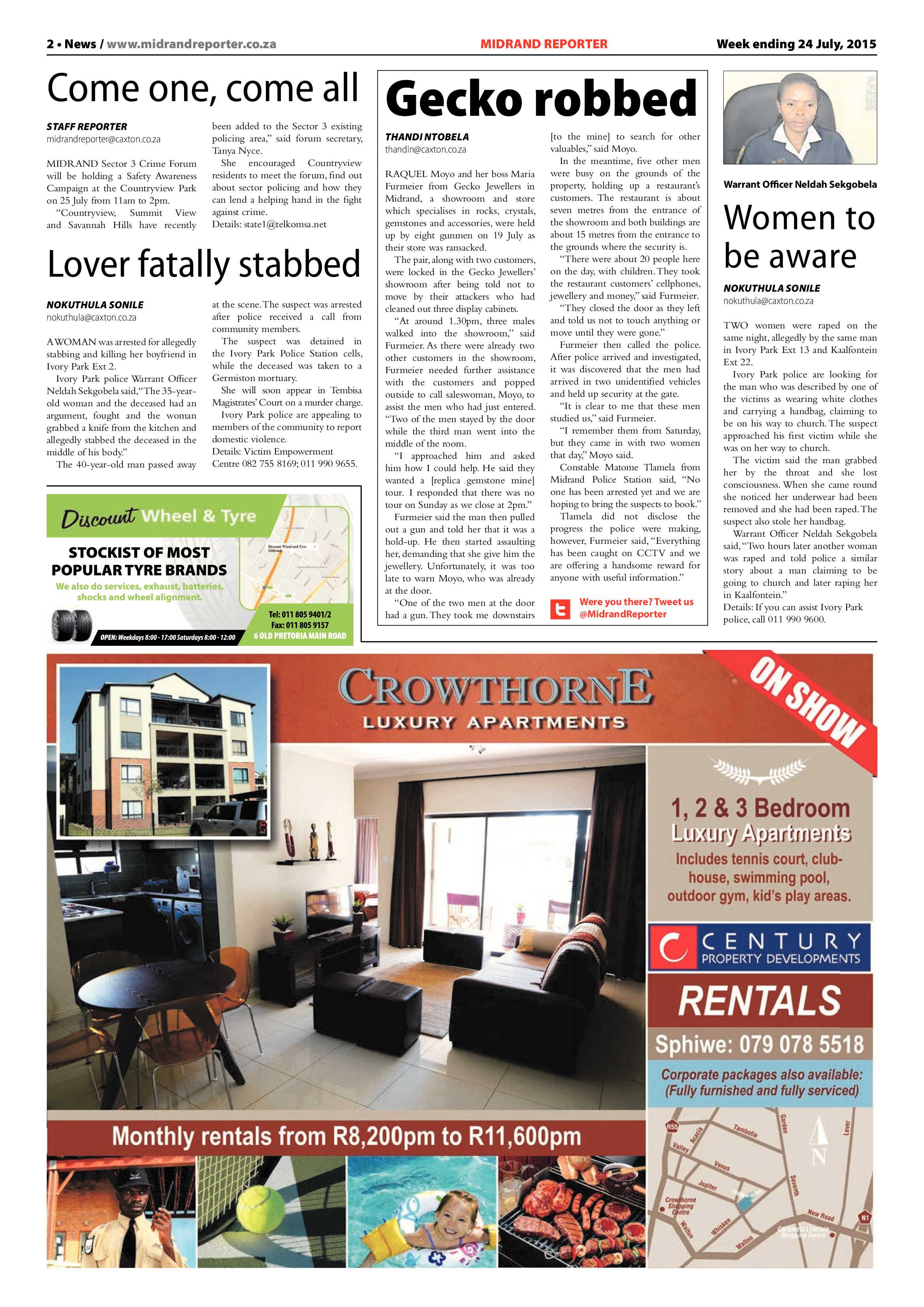 Midrand Reporter 24 July 2015 page 2
