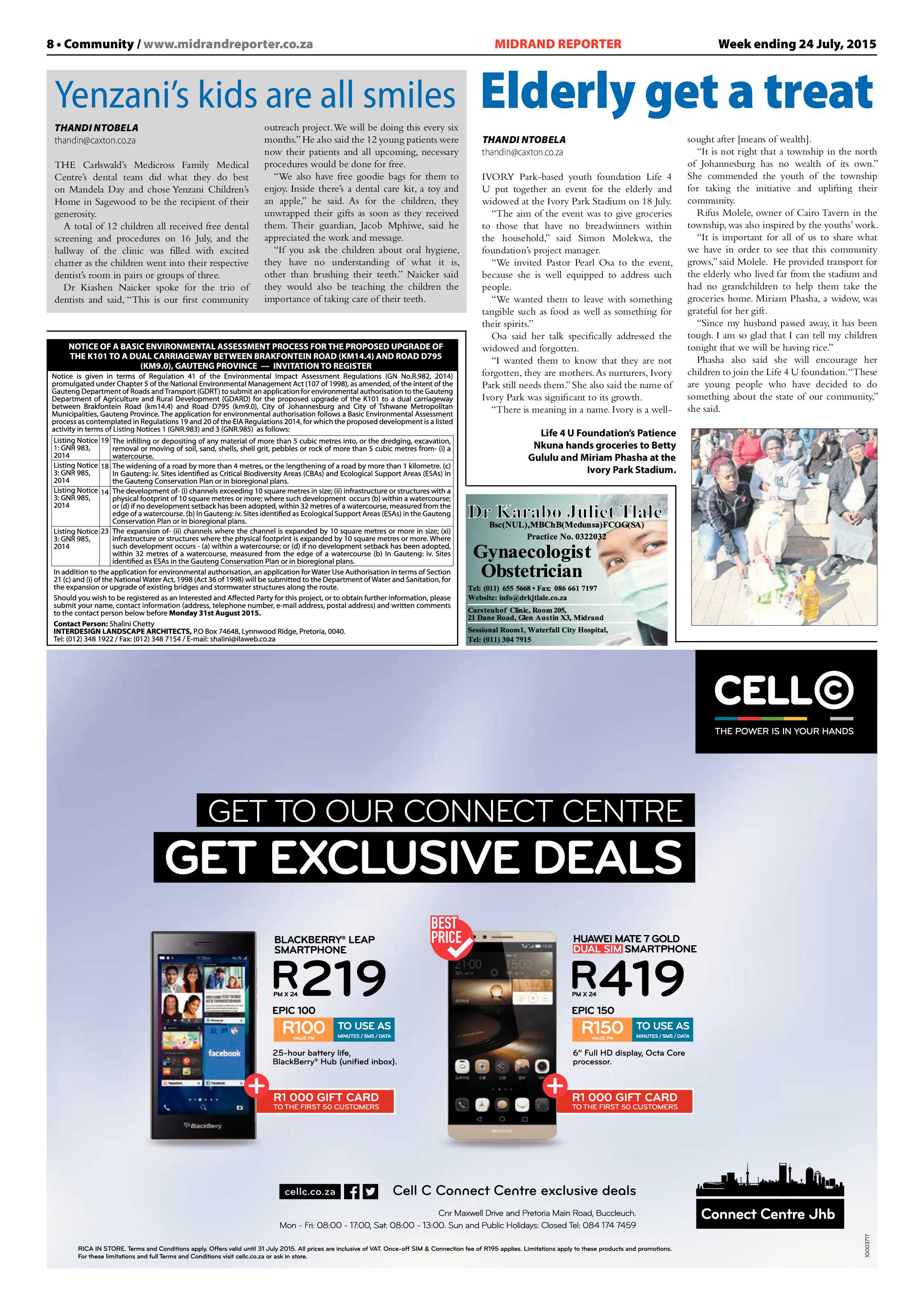 Midrand Reporter 24 July 2015 page 8