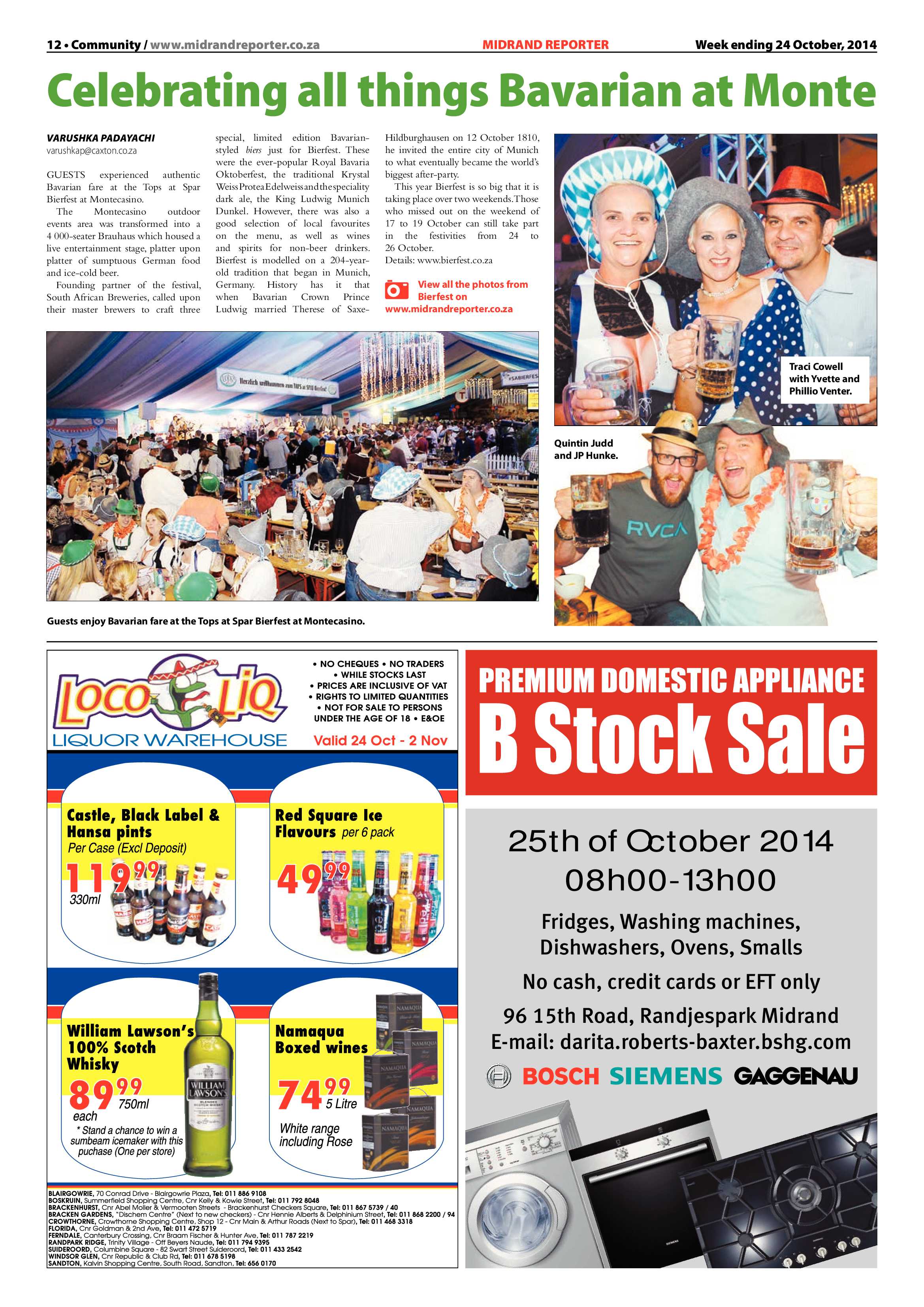 Midrand Reporter 24 October 2014 page 12