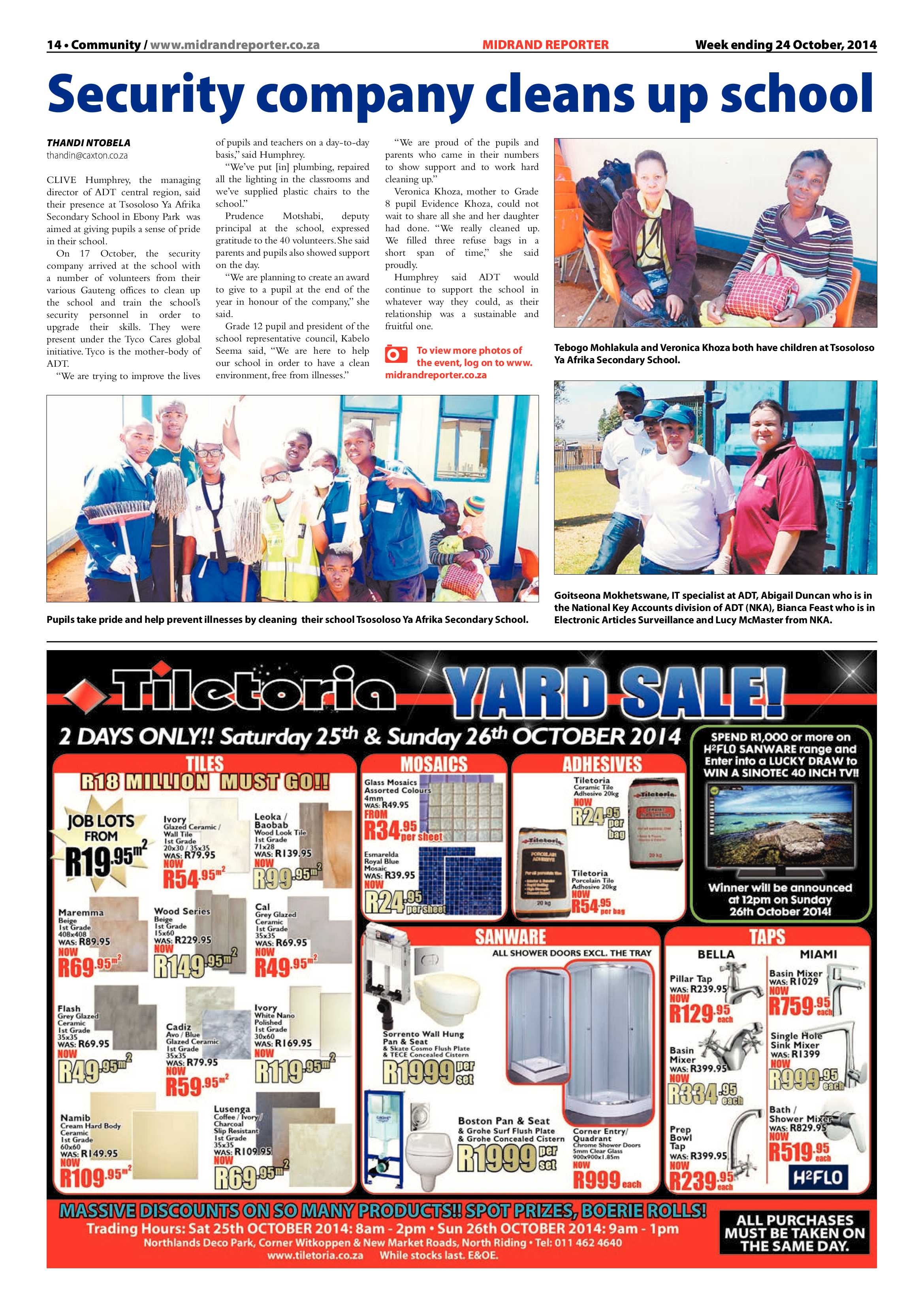 Midrand Reporter 24 October 2014 page 14