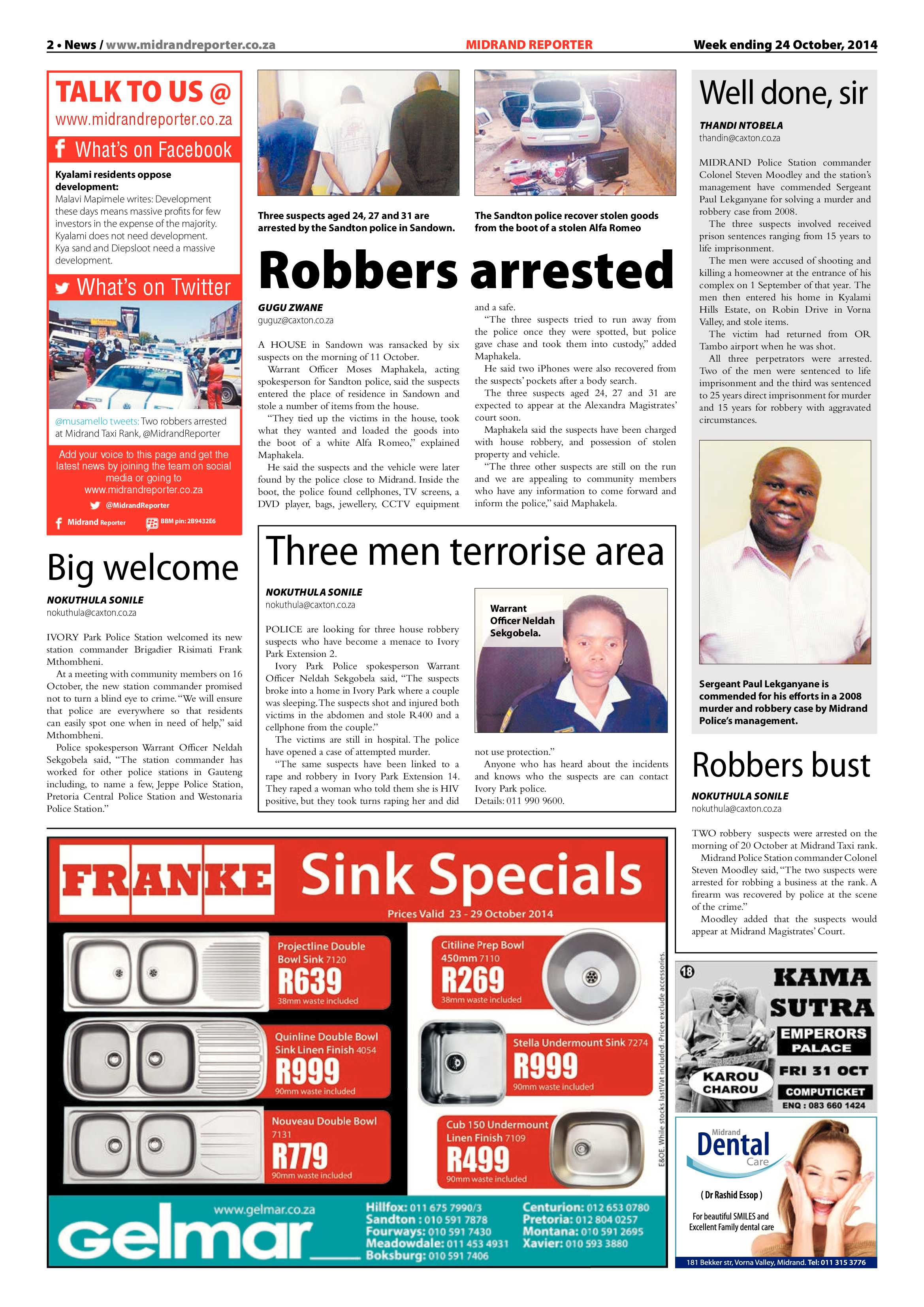 Midrand Reporter 24 October 2014 page 2