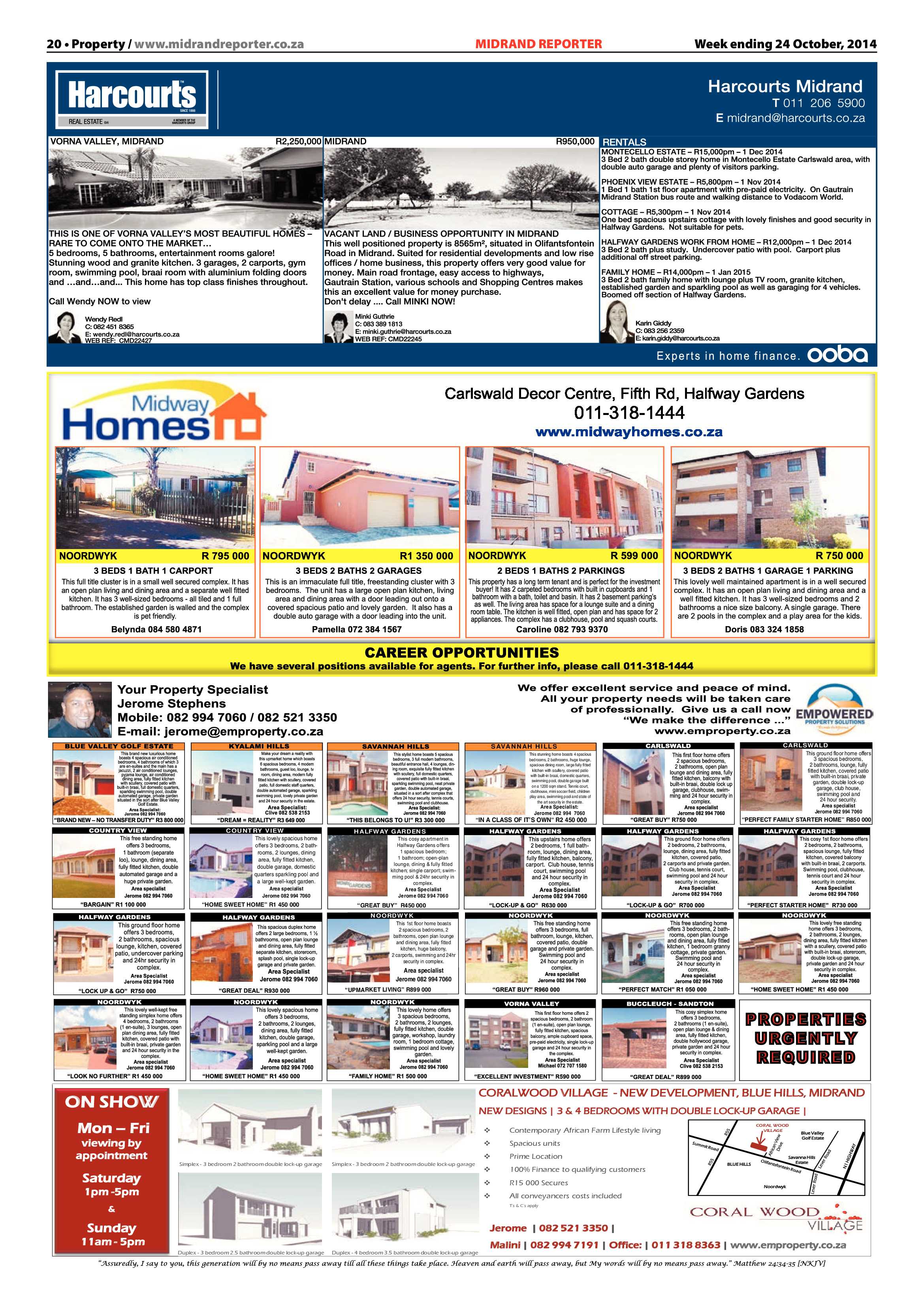 Midrand Reporter 24 October 2014 page 20