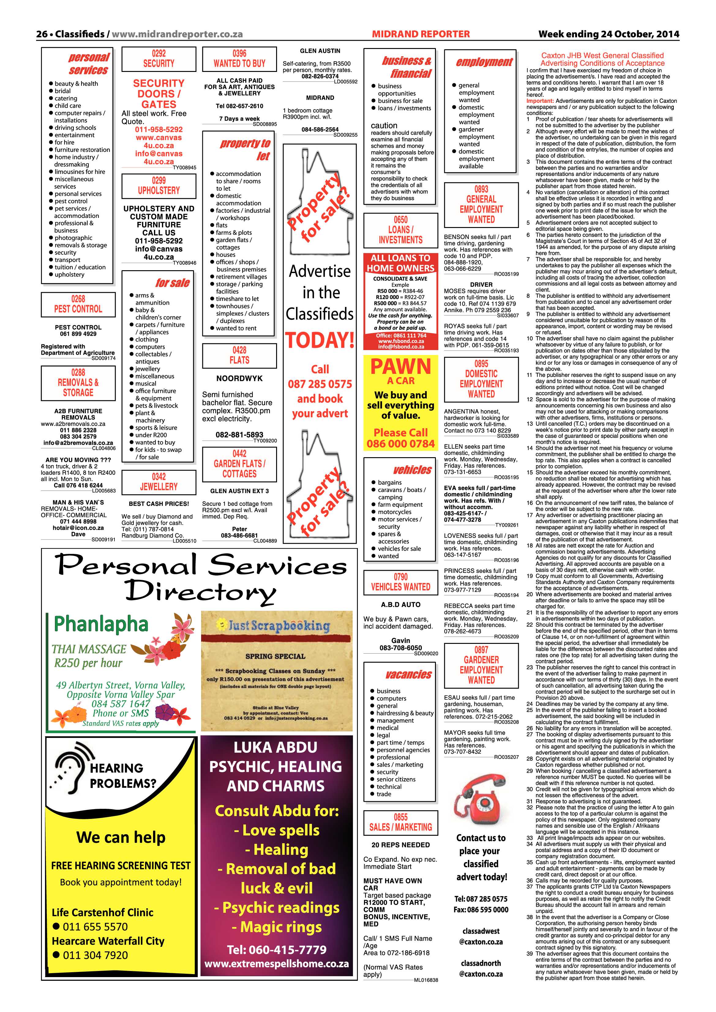 Midrand Reporter 24 October 2014 page 26