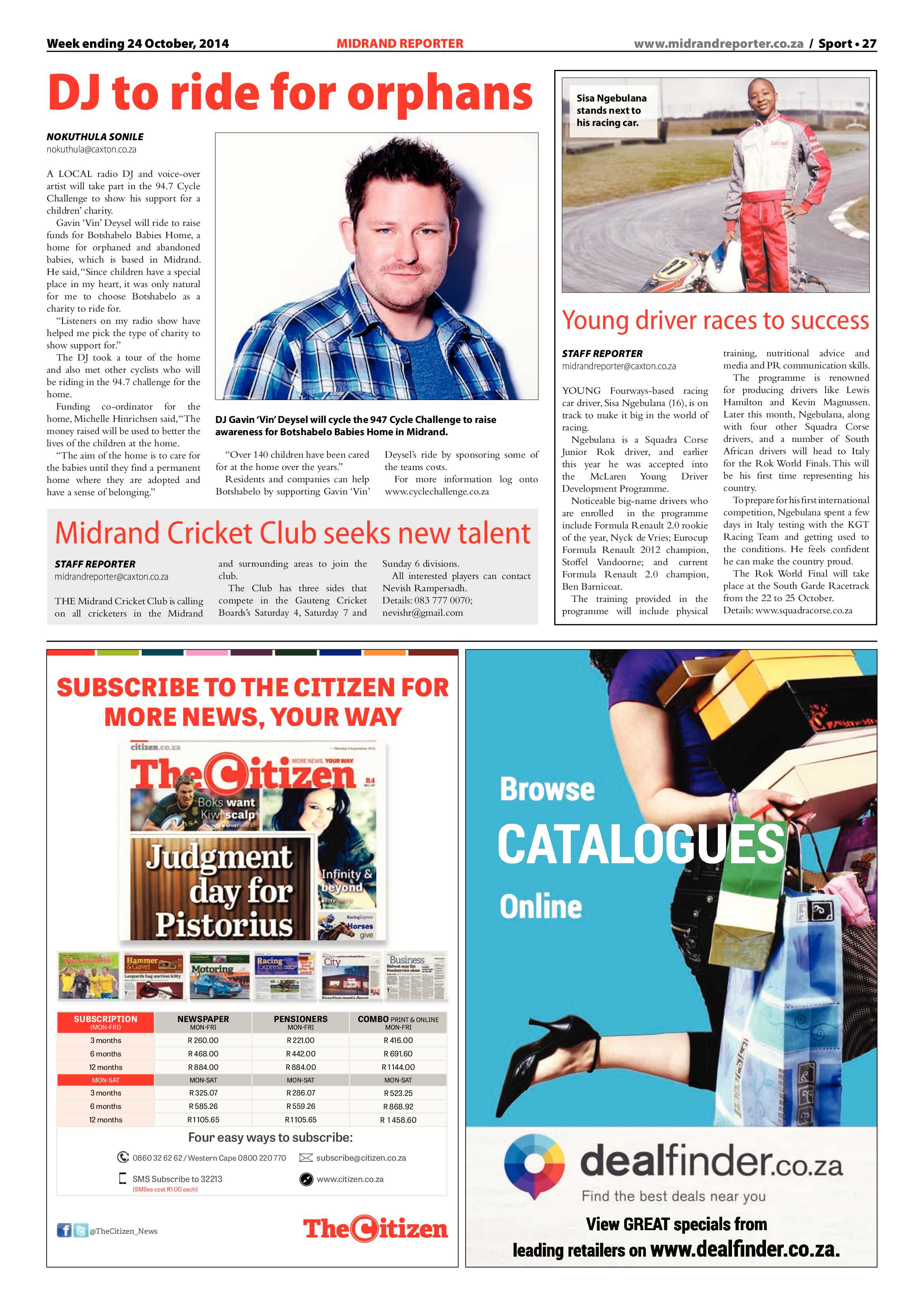 Midrand Reporter 24 October 2014 page 27
