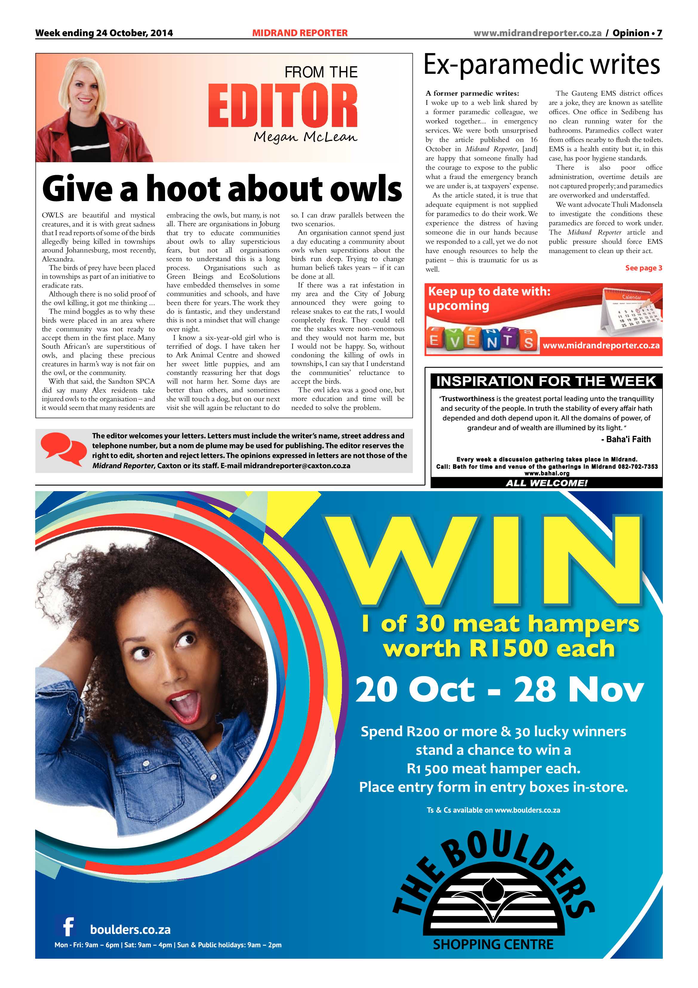 Midrand Reporter 24 October 2014 page 7