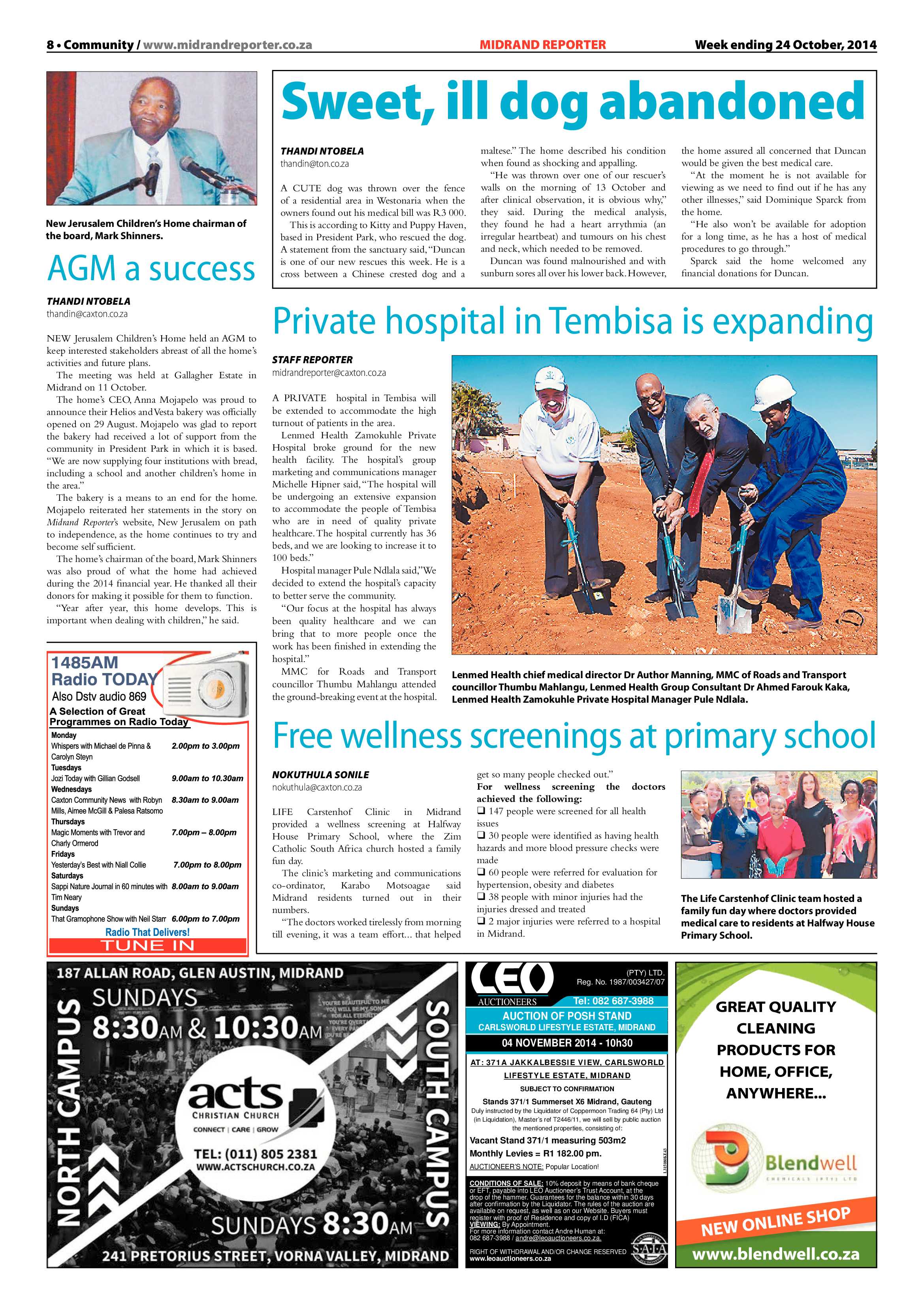 Midrand Reporter 24 October 2014 page 8