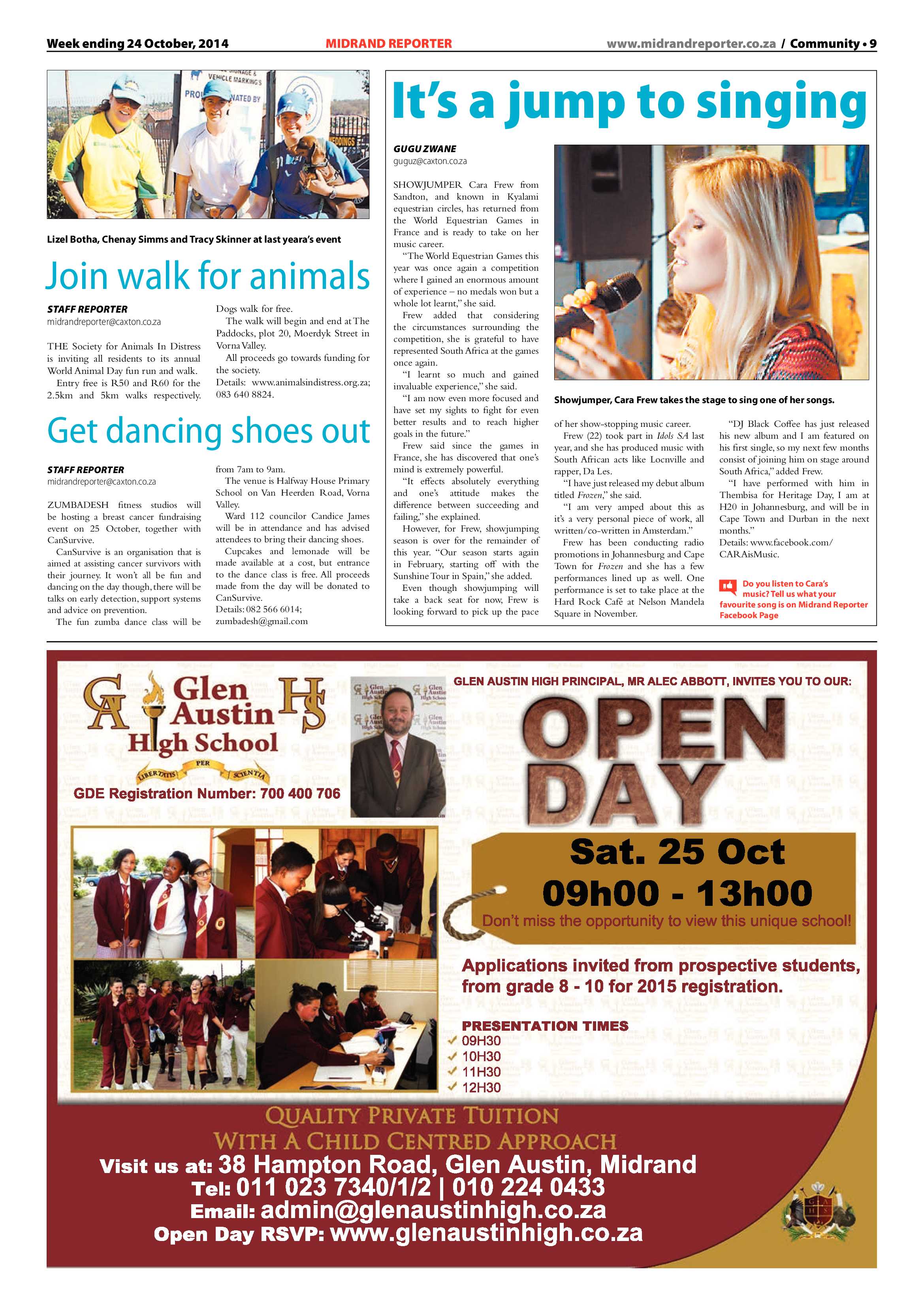 Midrand Reporter 24 October 2014 page 9