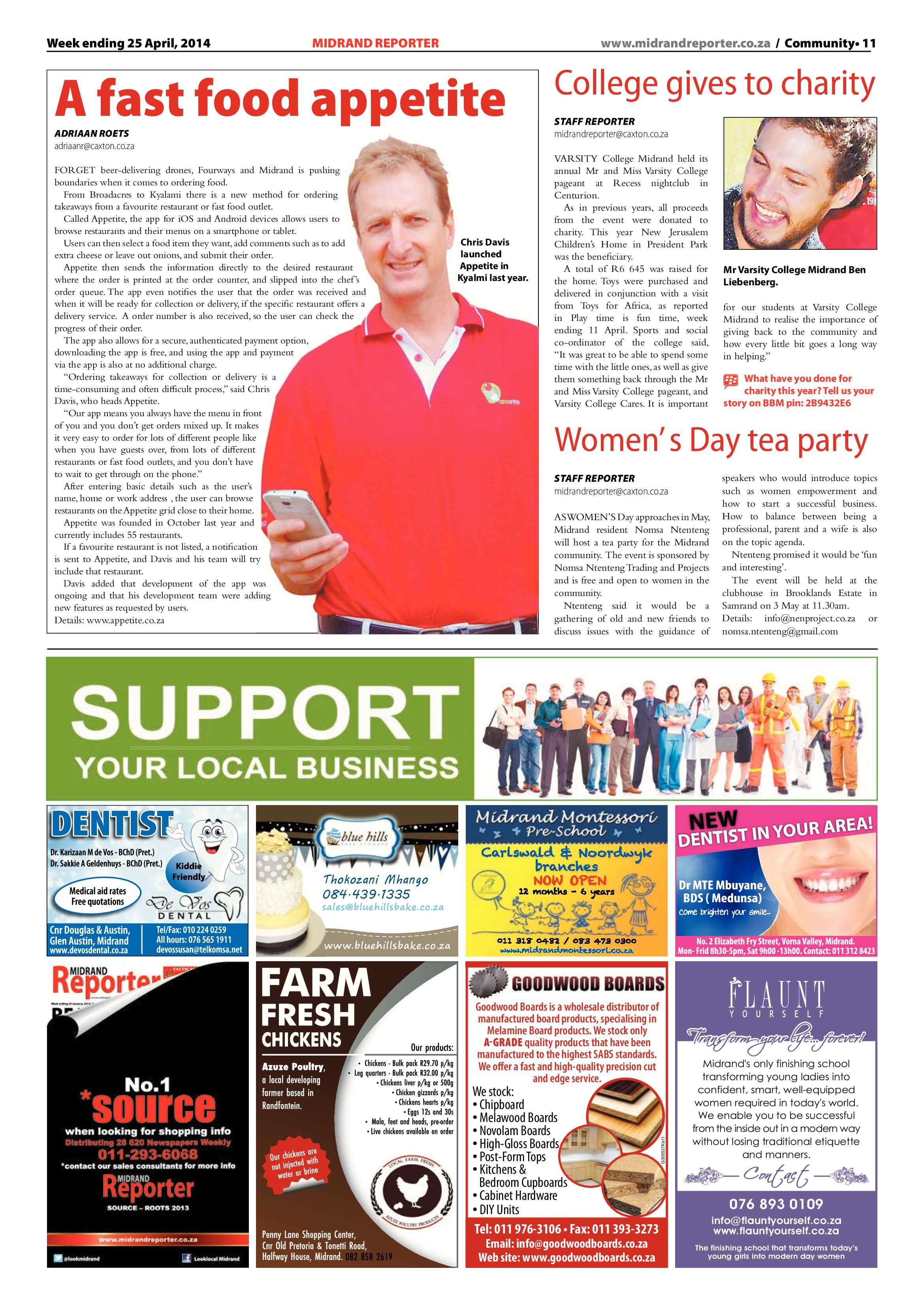 Midrand Reporter 25 April 2014 page 11