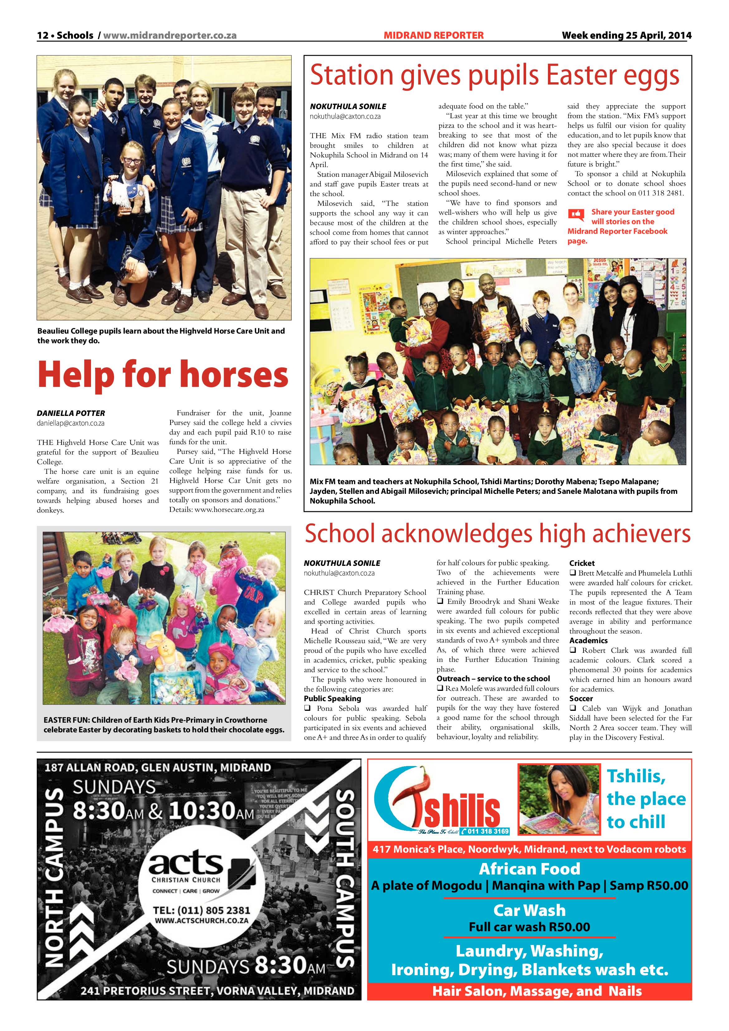 Midrand Reporter 25 April 2014 page 12