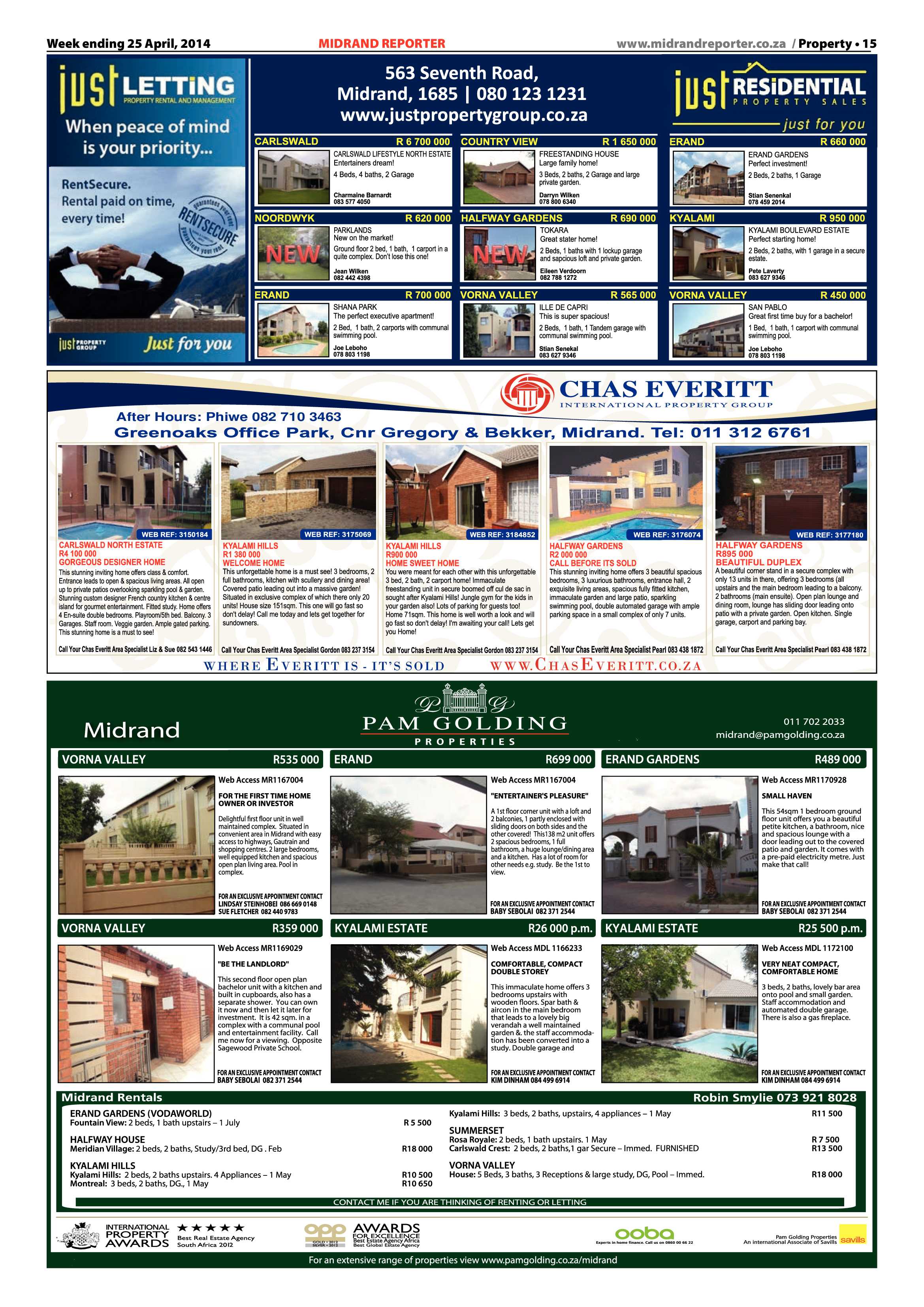 Midrand Reporter 25 April 2014 page 15