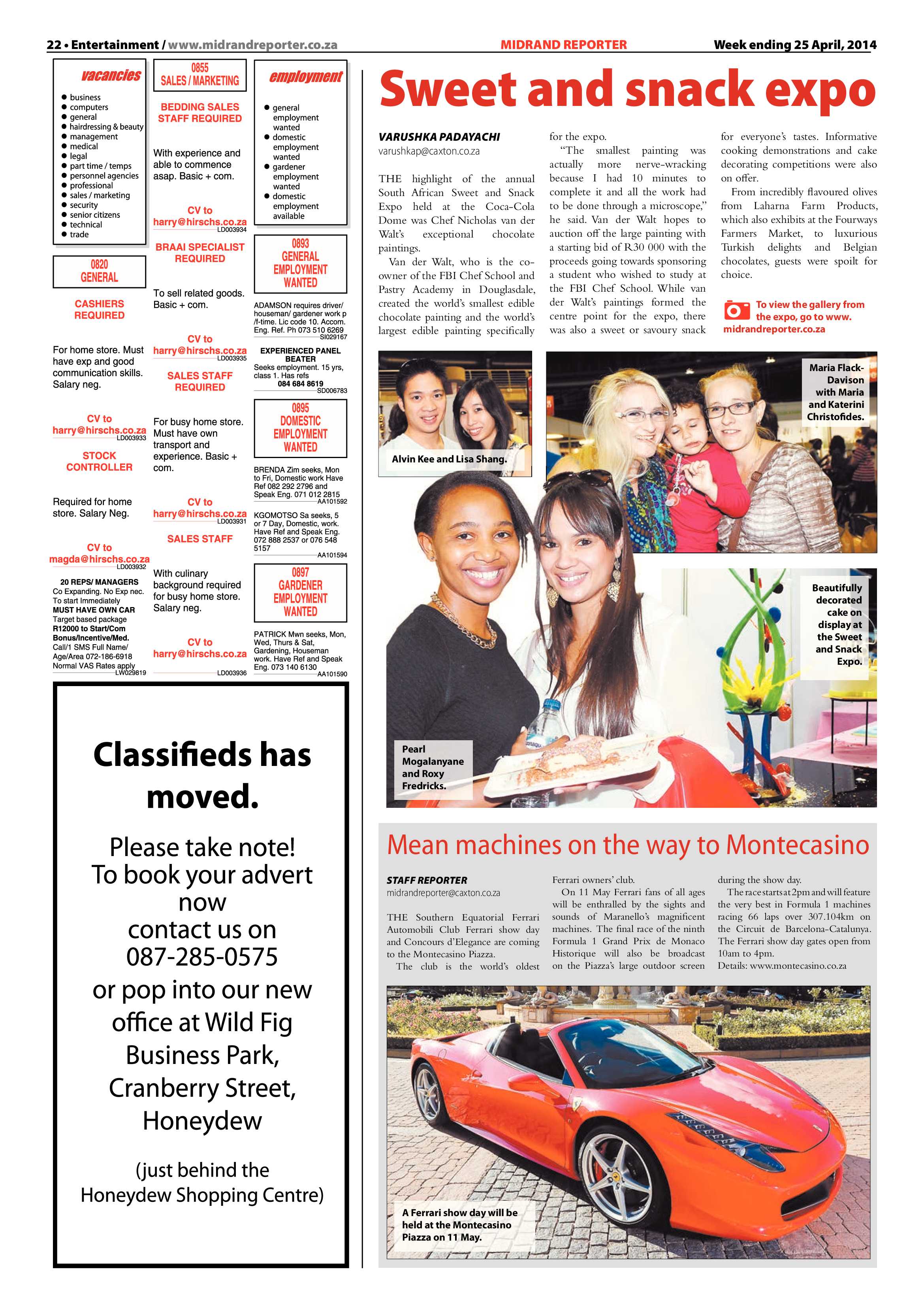 Midrand Reporter 25 April 2014 page 22