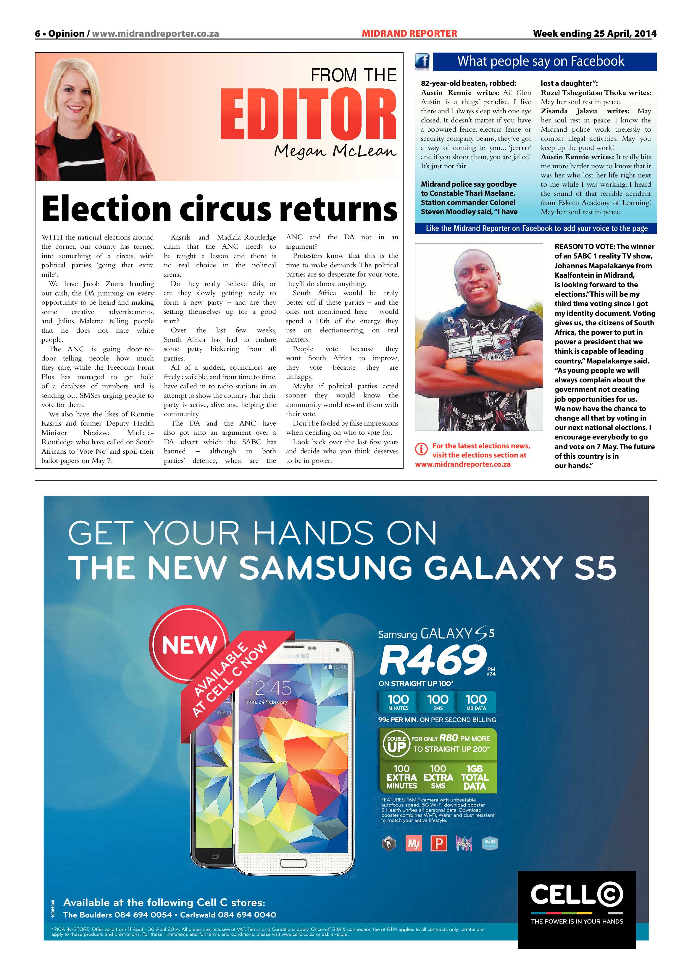 Midrand Reporter 25 April 2014 page 6