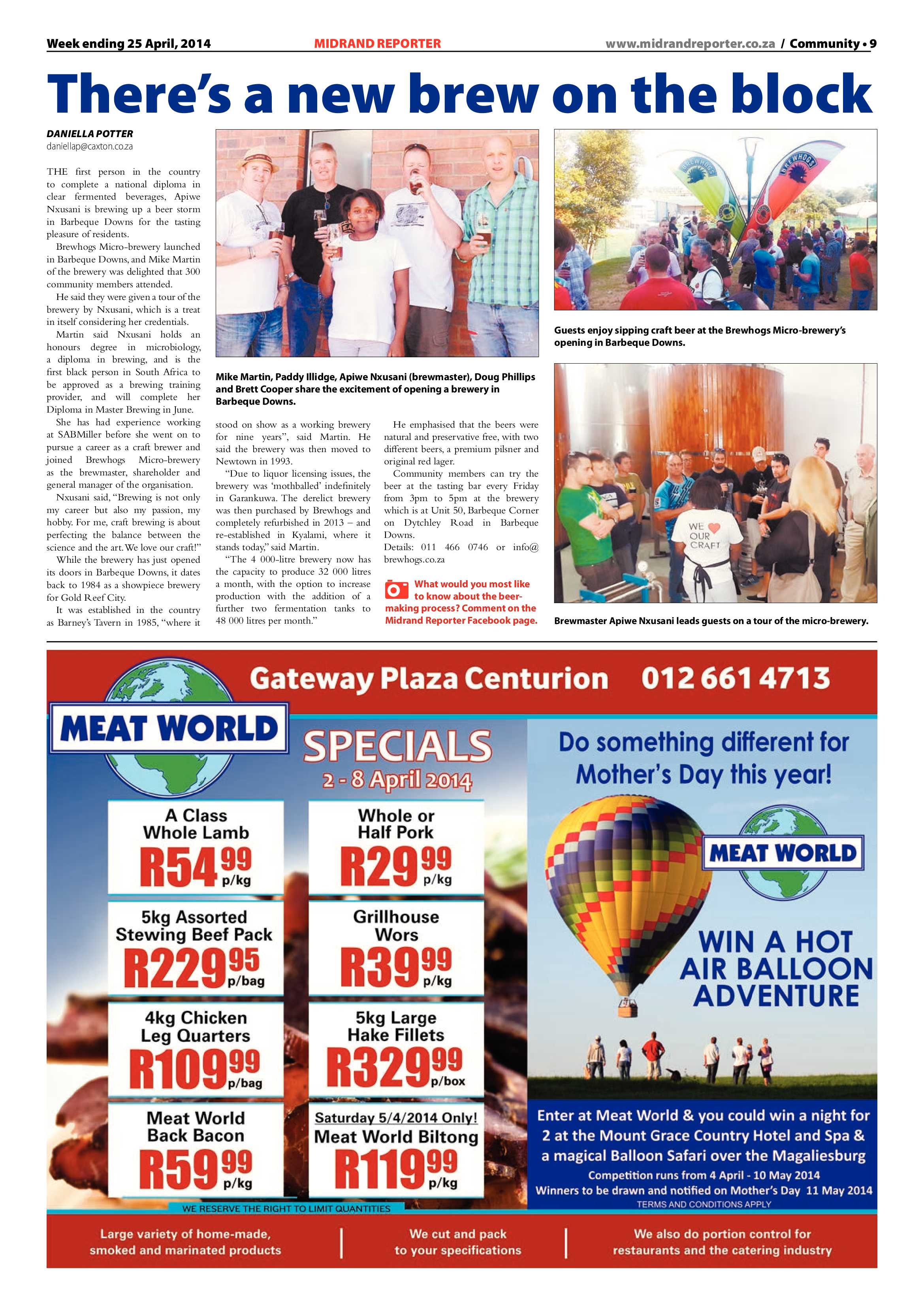Midrand Reporter 25 April 2014 page 9