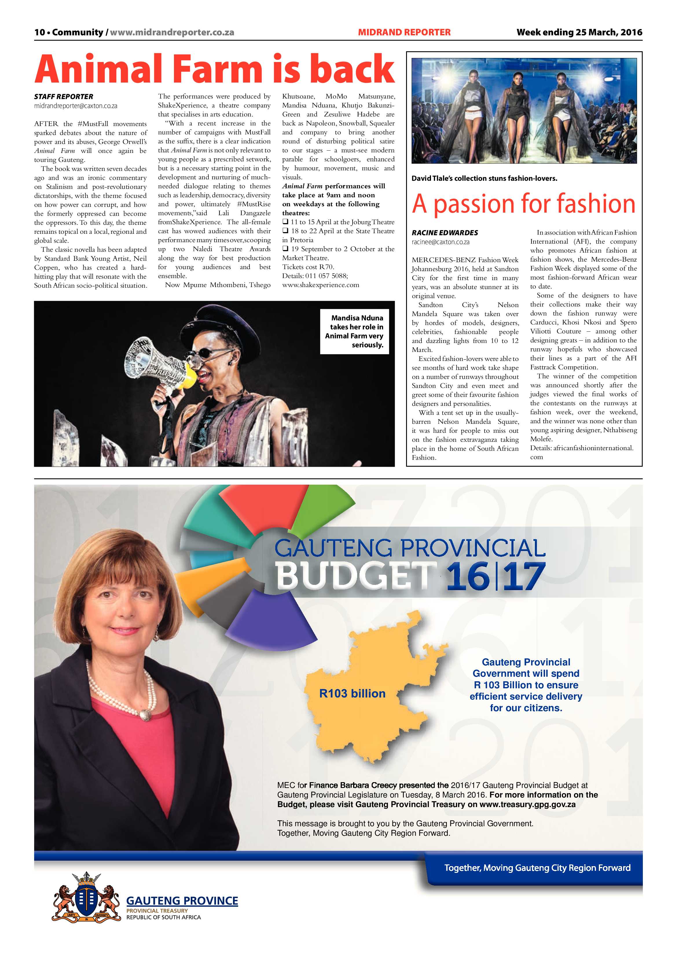 Midrand Reporter 25 March 2016 page 10