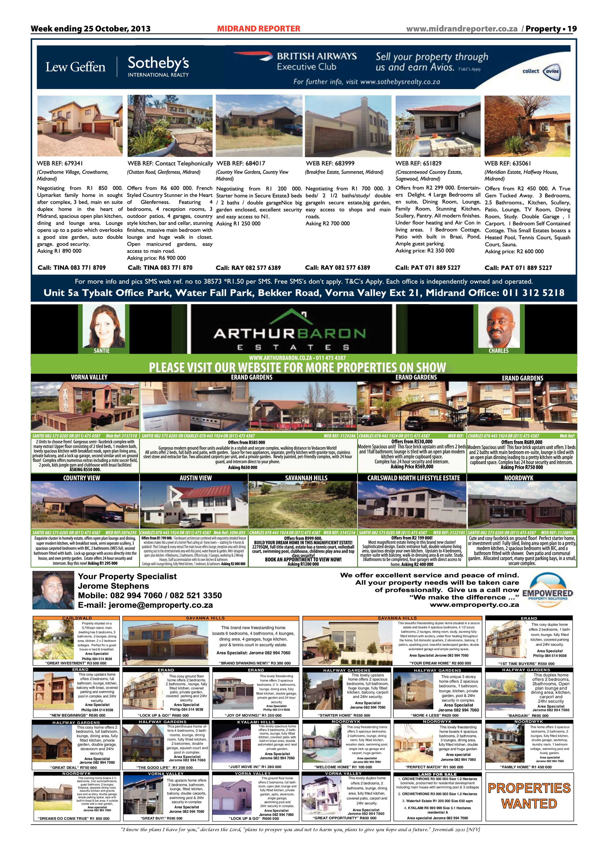 Midrand Reporter 25 October 2013 page 19