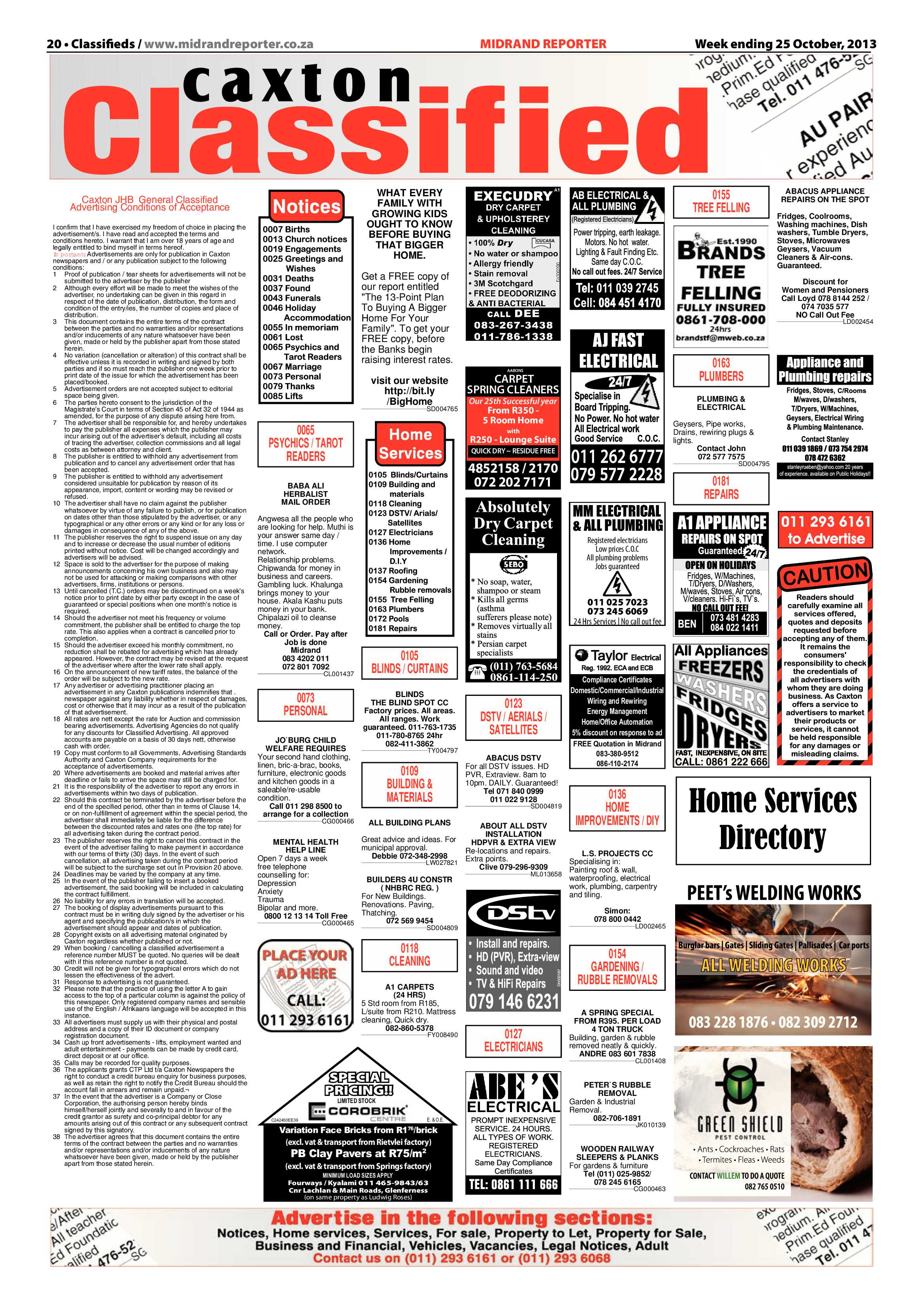 Midrand Reporter 25 October 2013 page 20