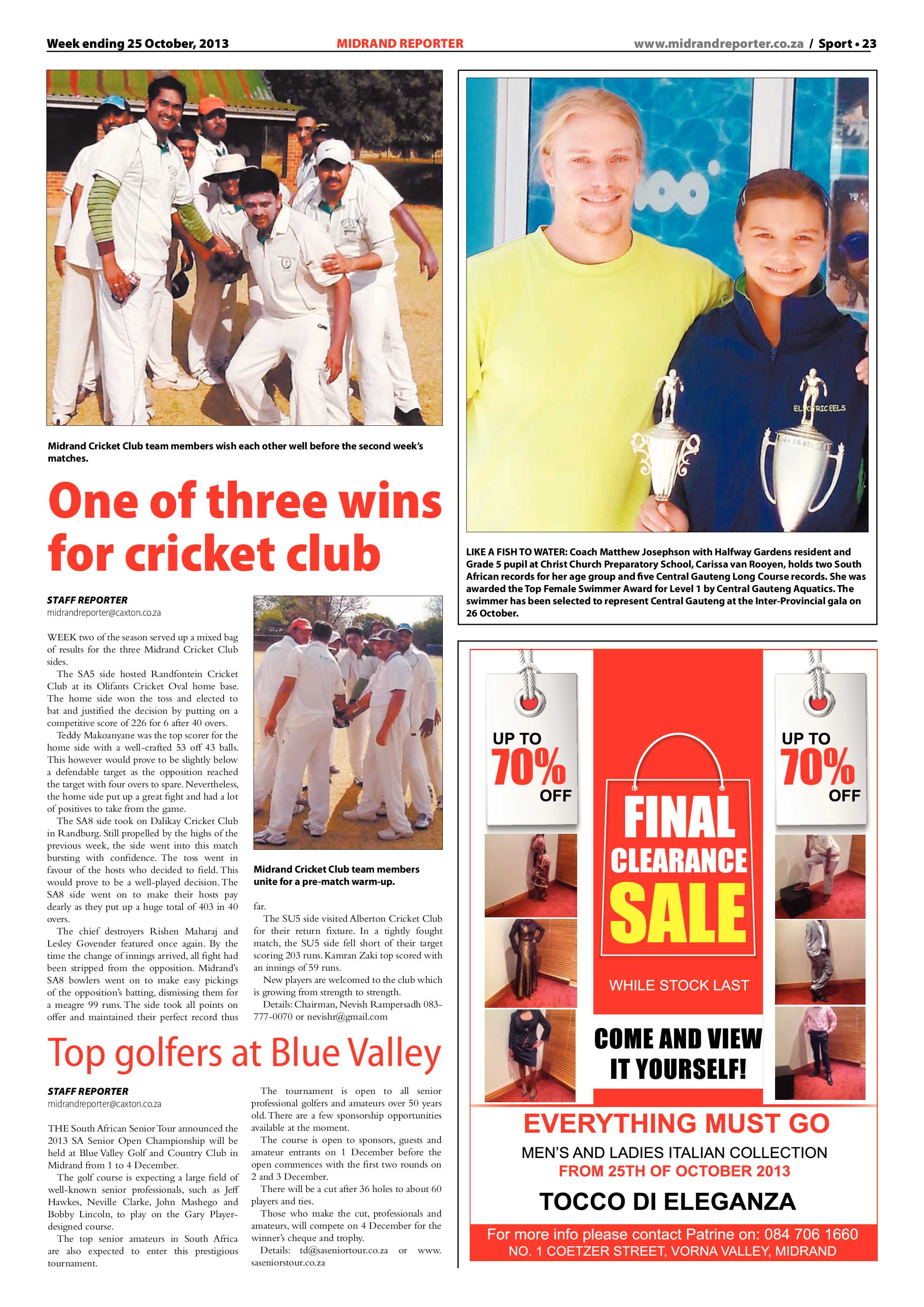 Midrand Reporter 25 October 2013 page 23