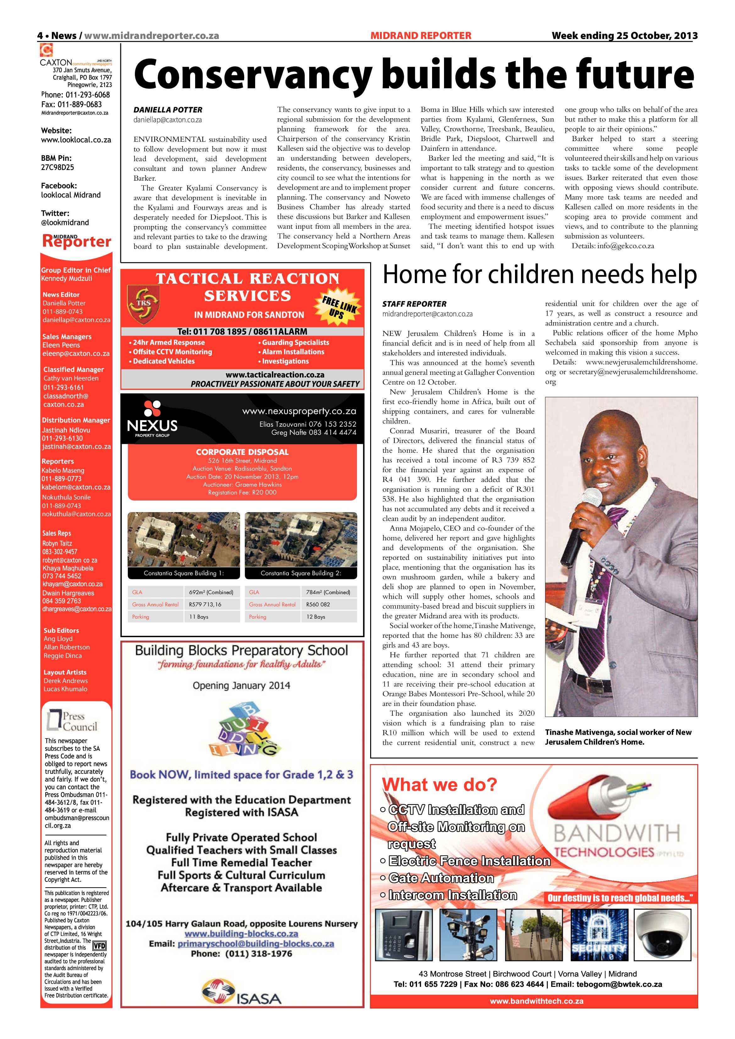 Midrand Reporter 25 October 2013 page 4
