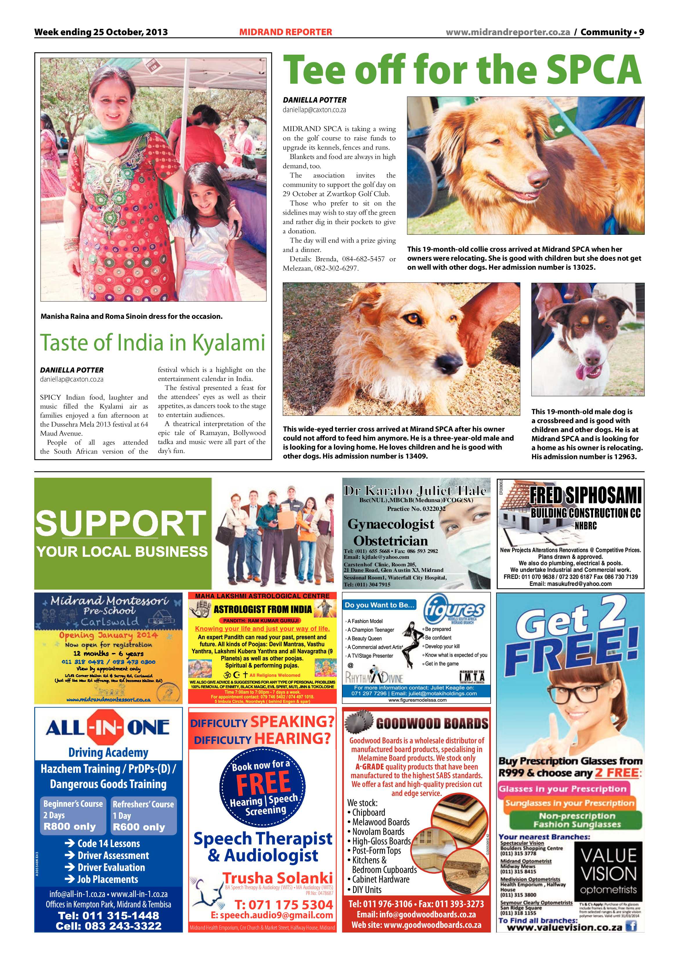 Midrand Reporter 25 October 2013 page 9