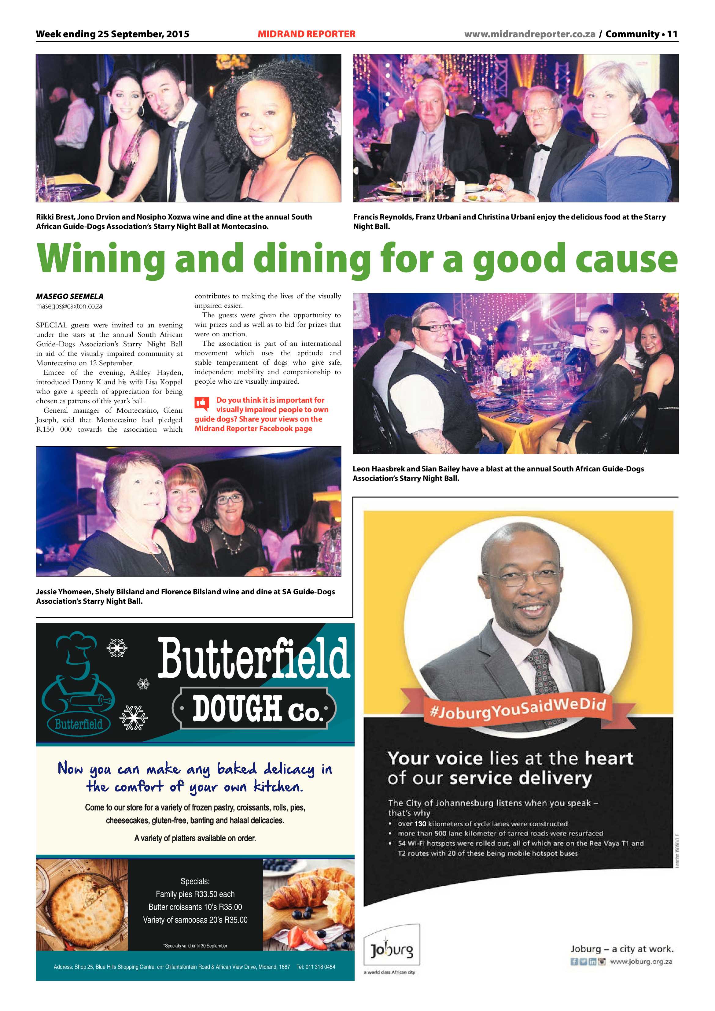 Midrand Reporter 25 September 2015 page 11