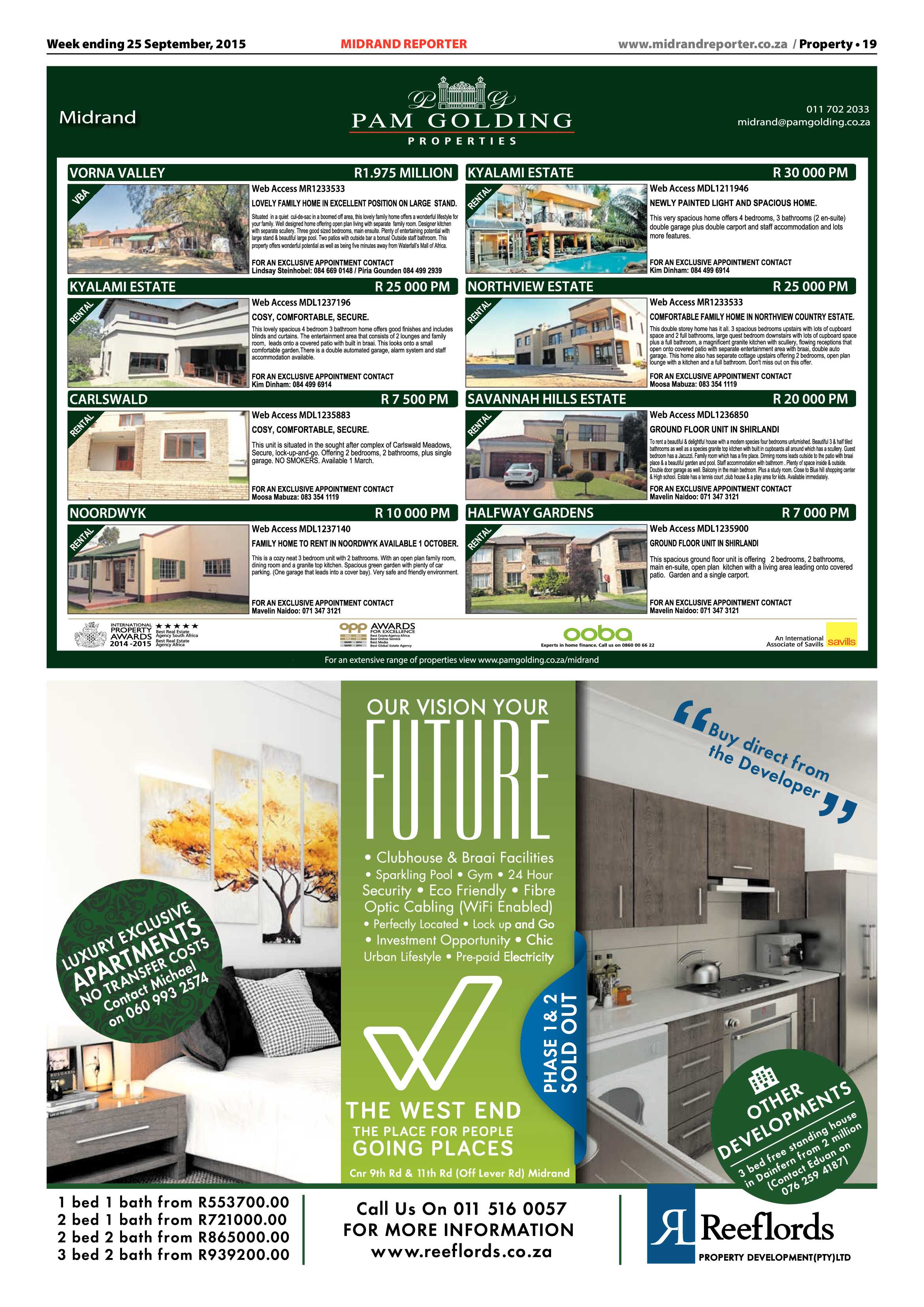 Midrand Reporter 25 September 2015 page 19
