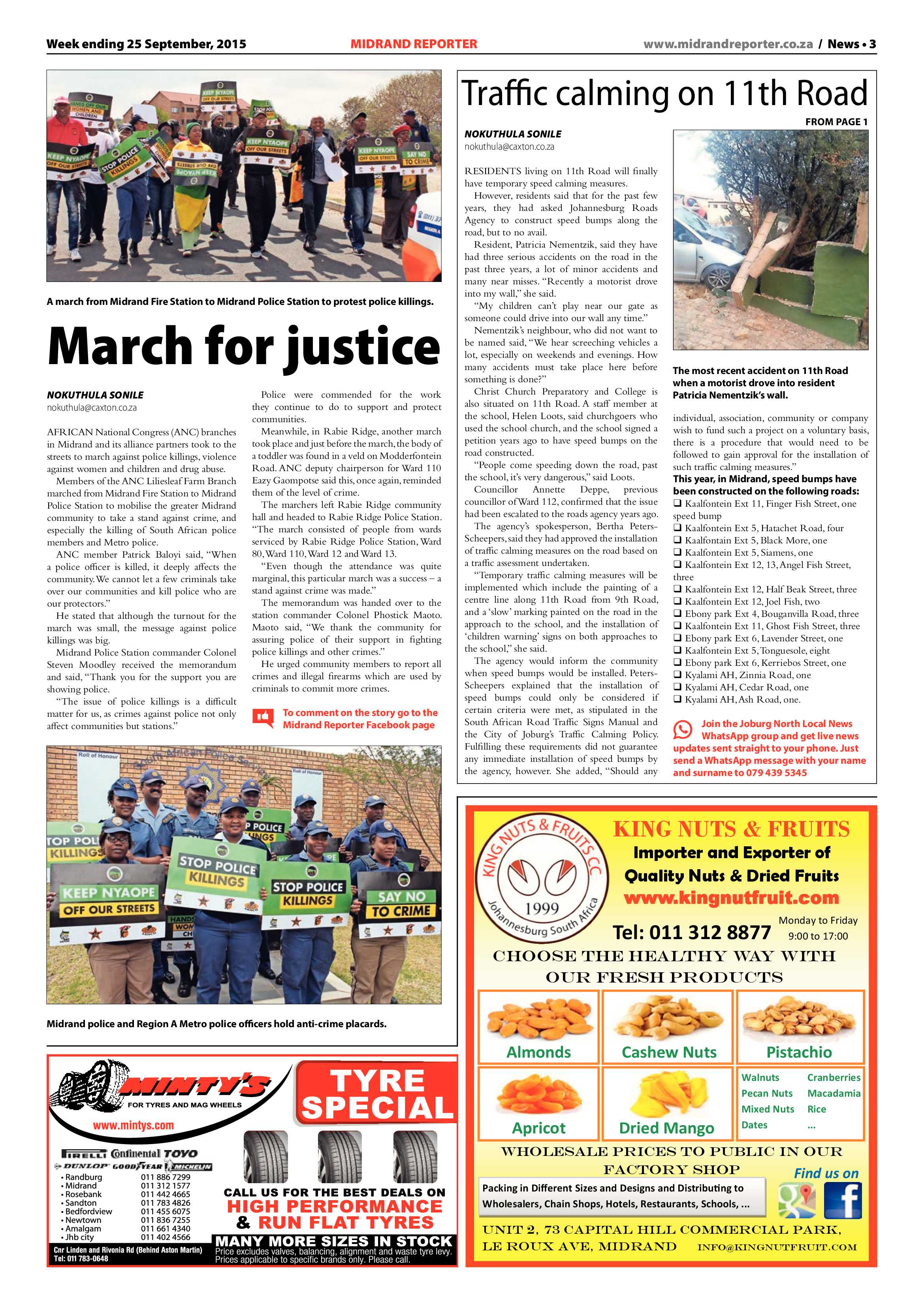 Midrand Reporter 25 September 2015 page 3