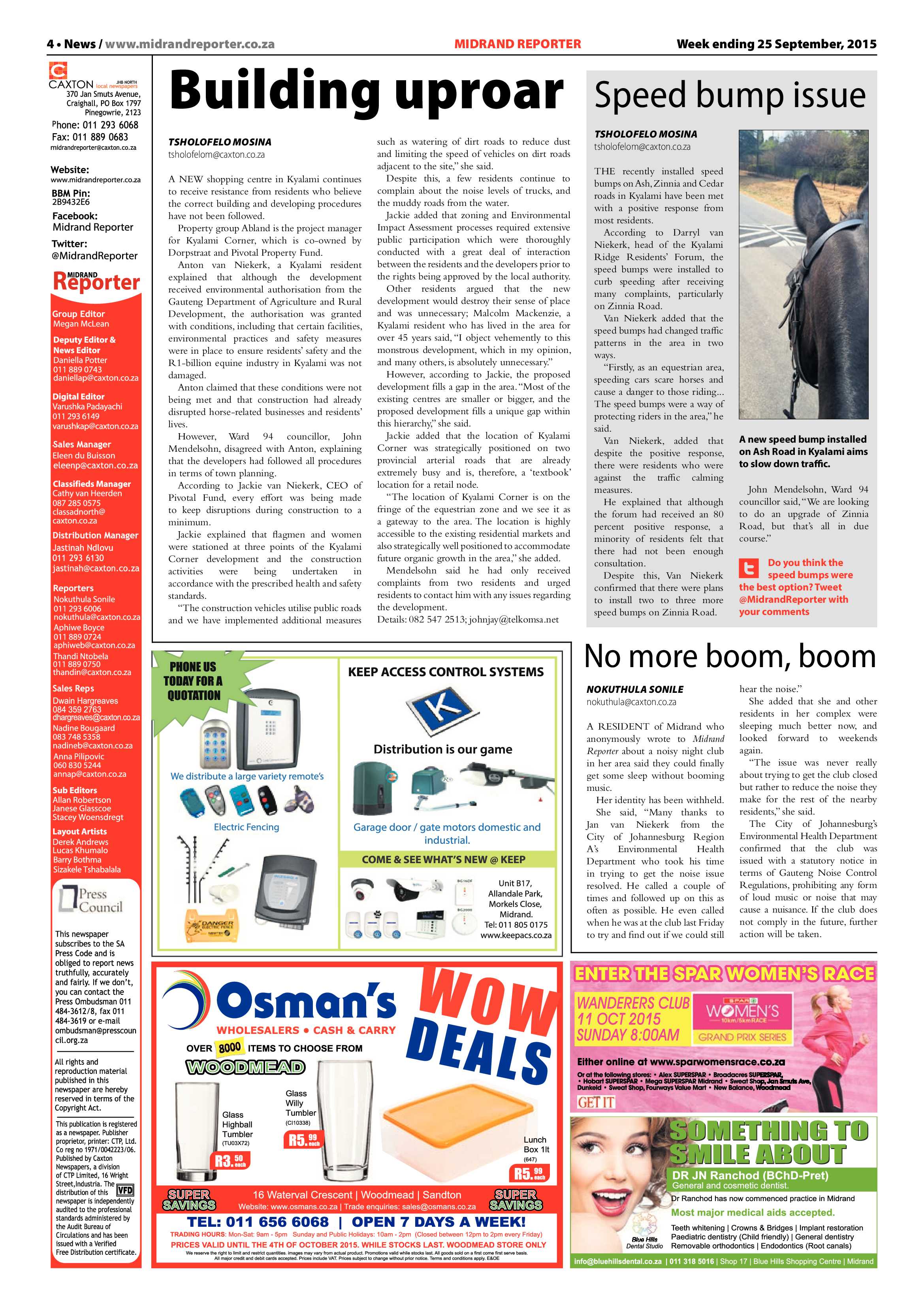 Midrand Reporter 25 September 2015 page 4