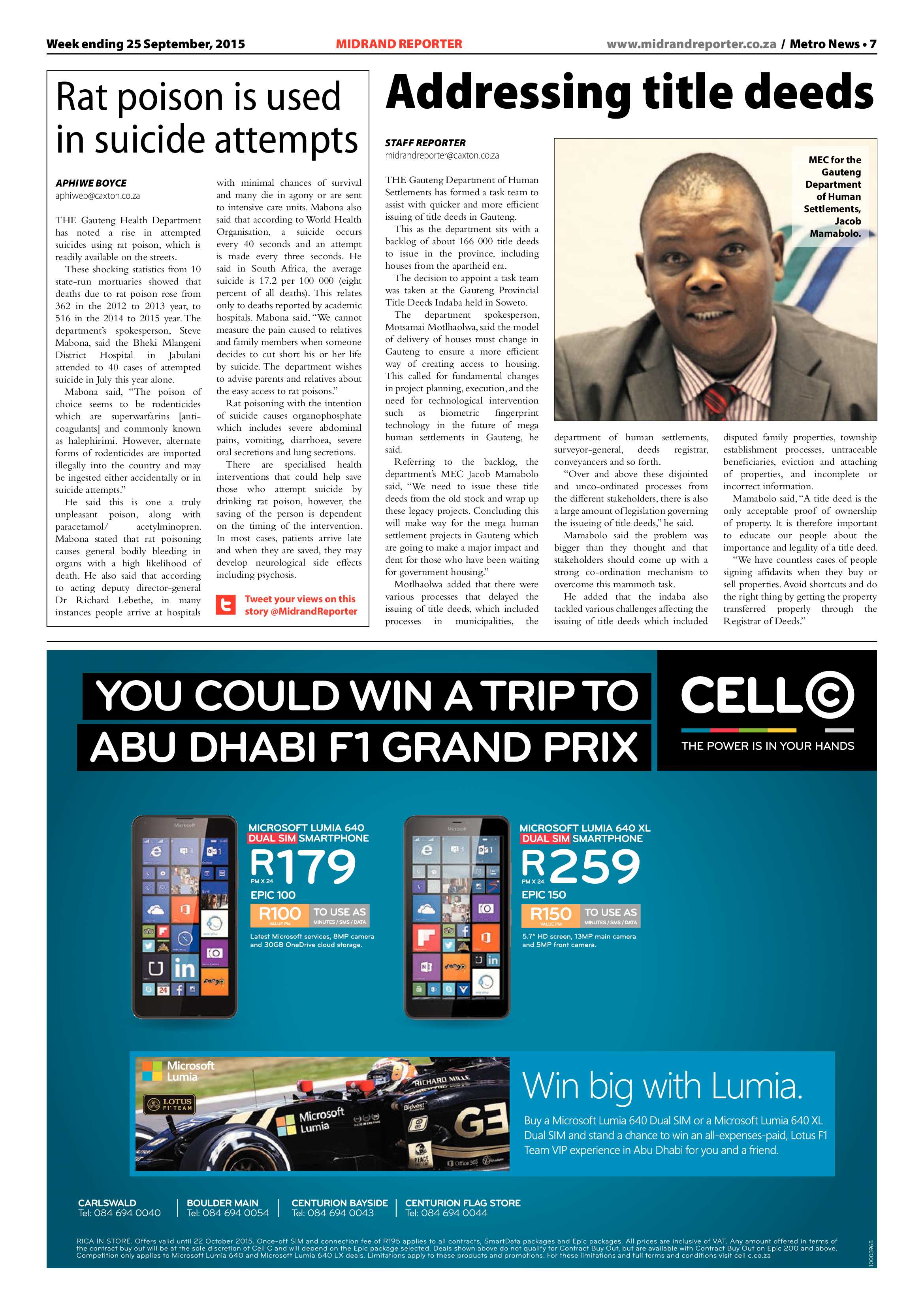 Midrand Reporter 25 September 2015 page 7