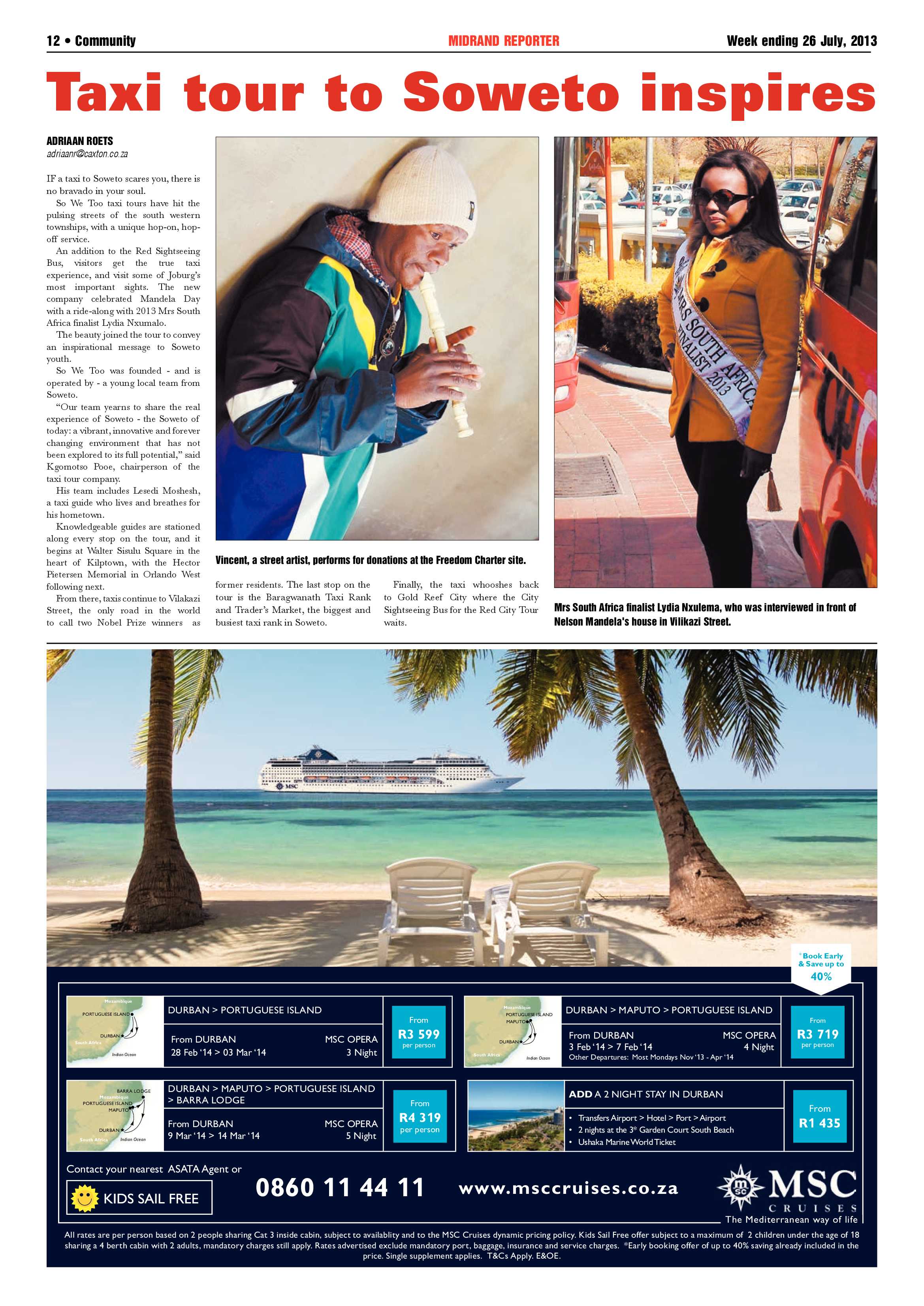 Midrand Reporter 26 July 2013 page 12