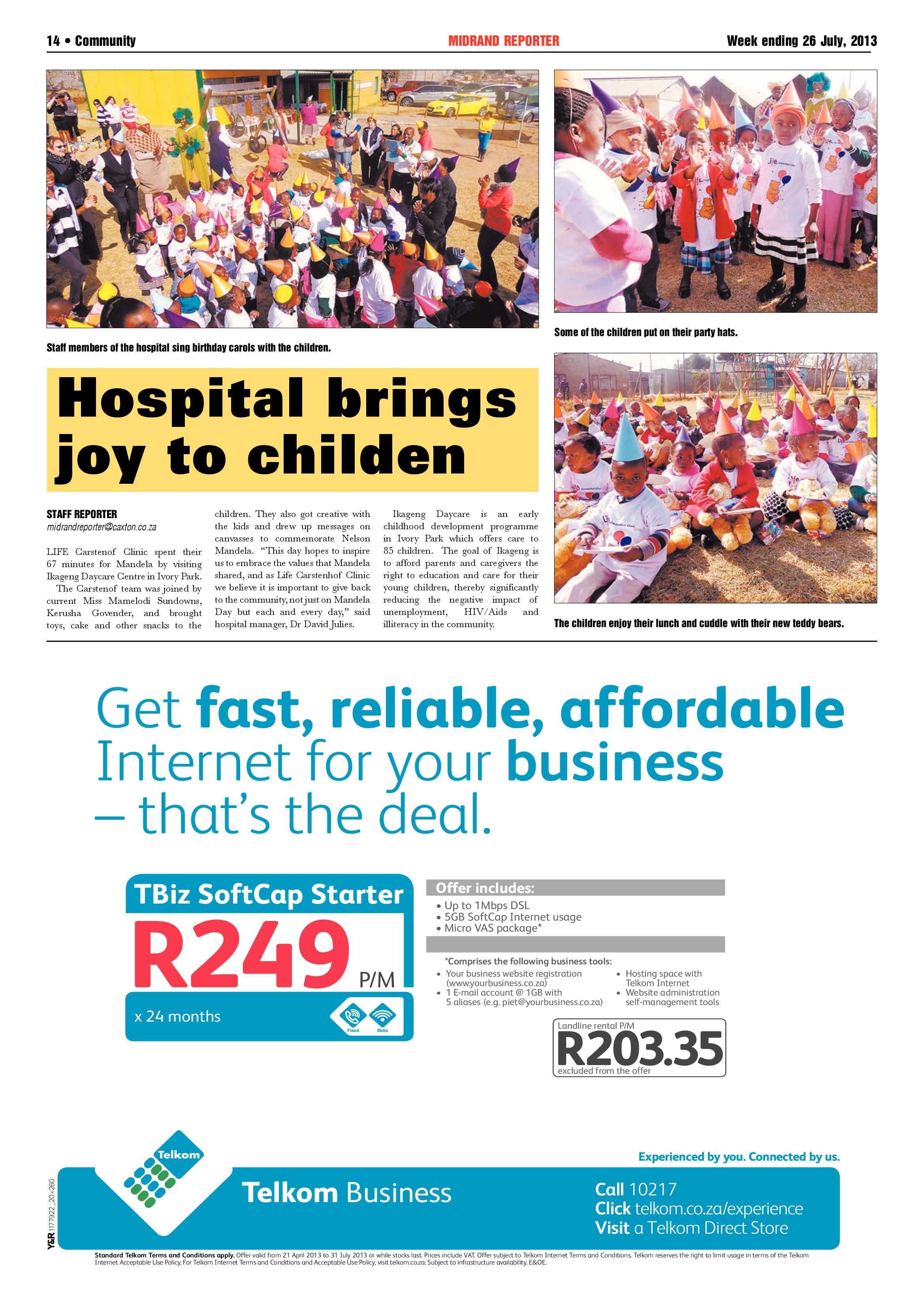 Midrand Reporter 26 July 2013 page 14