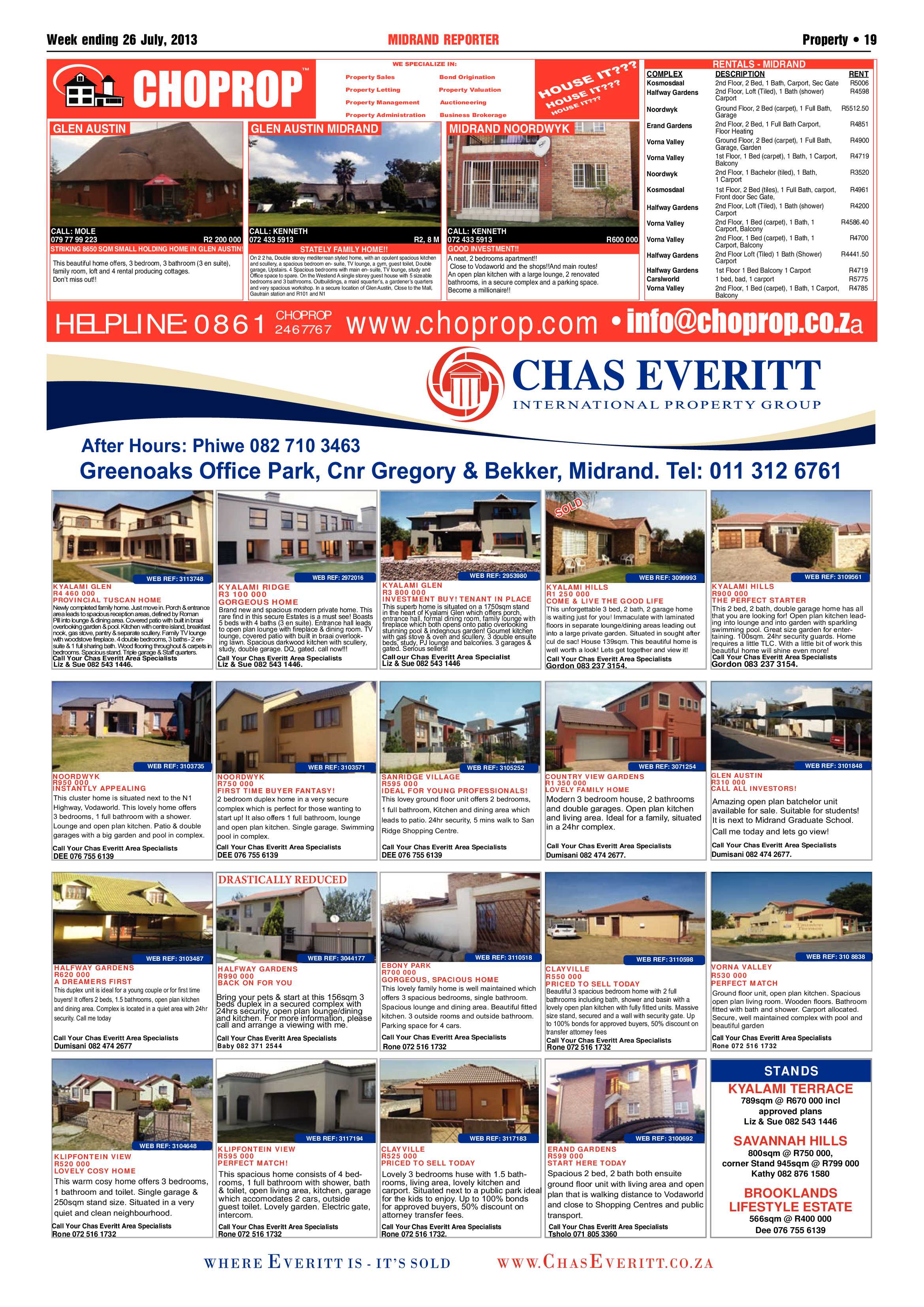 Midrand Reporter 26 July 2013 page 19