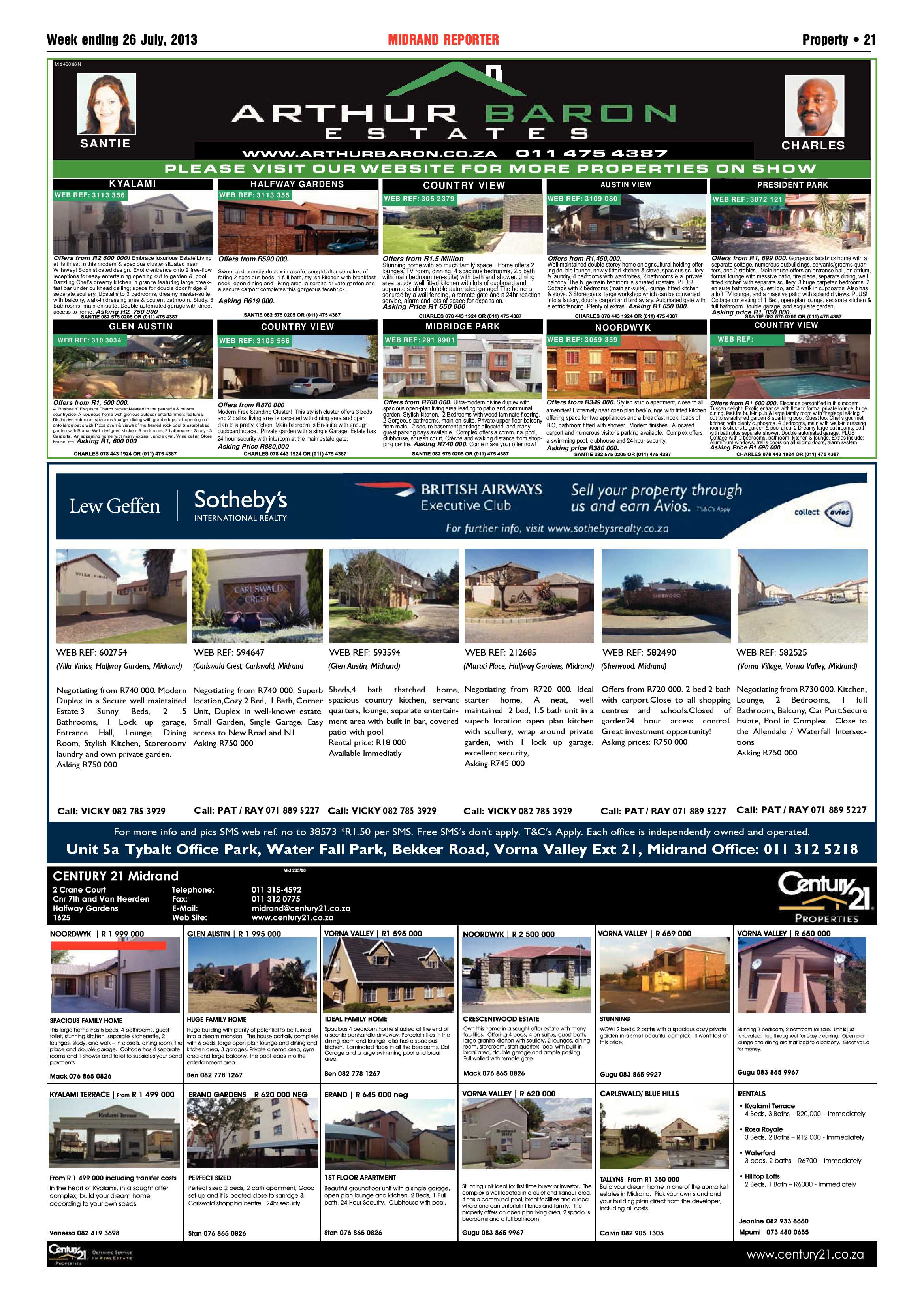 Midrand Reporter 26 July 2013 page 21