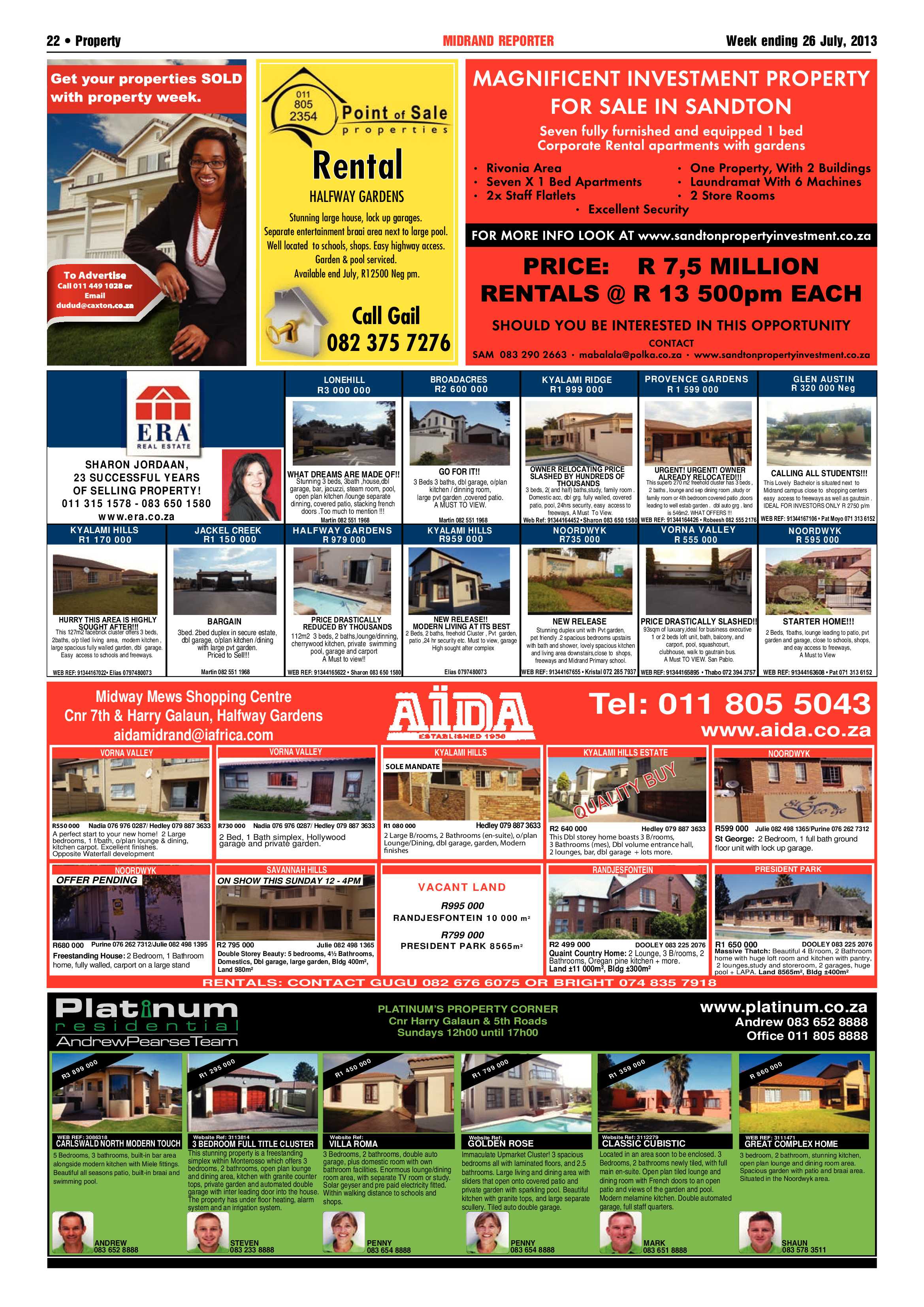 Midrand Reporter 26 July 2013 page 22