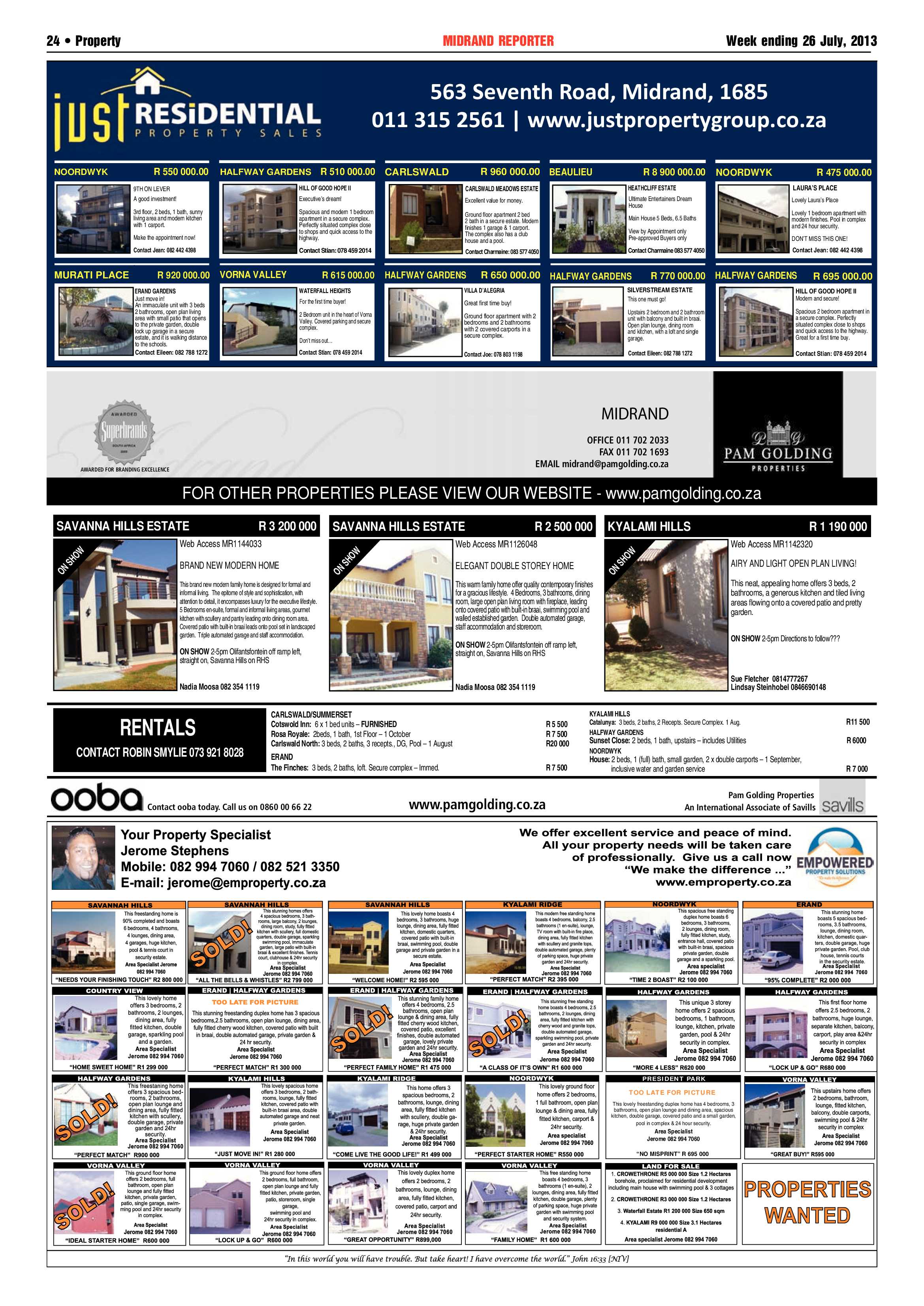 Midrand Reporter 26 July 2013 page 24