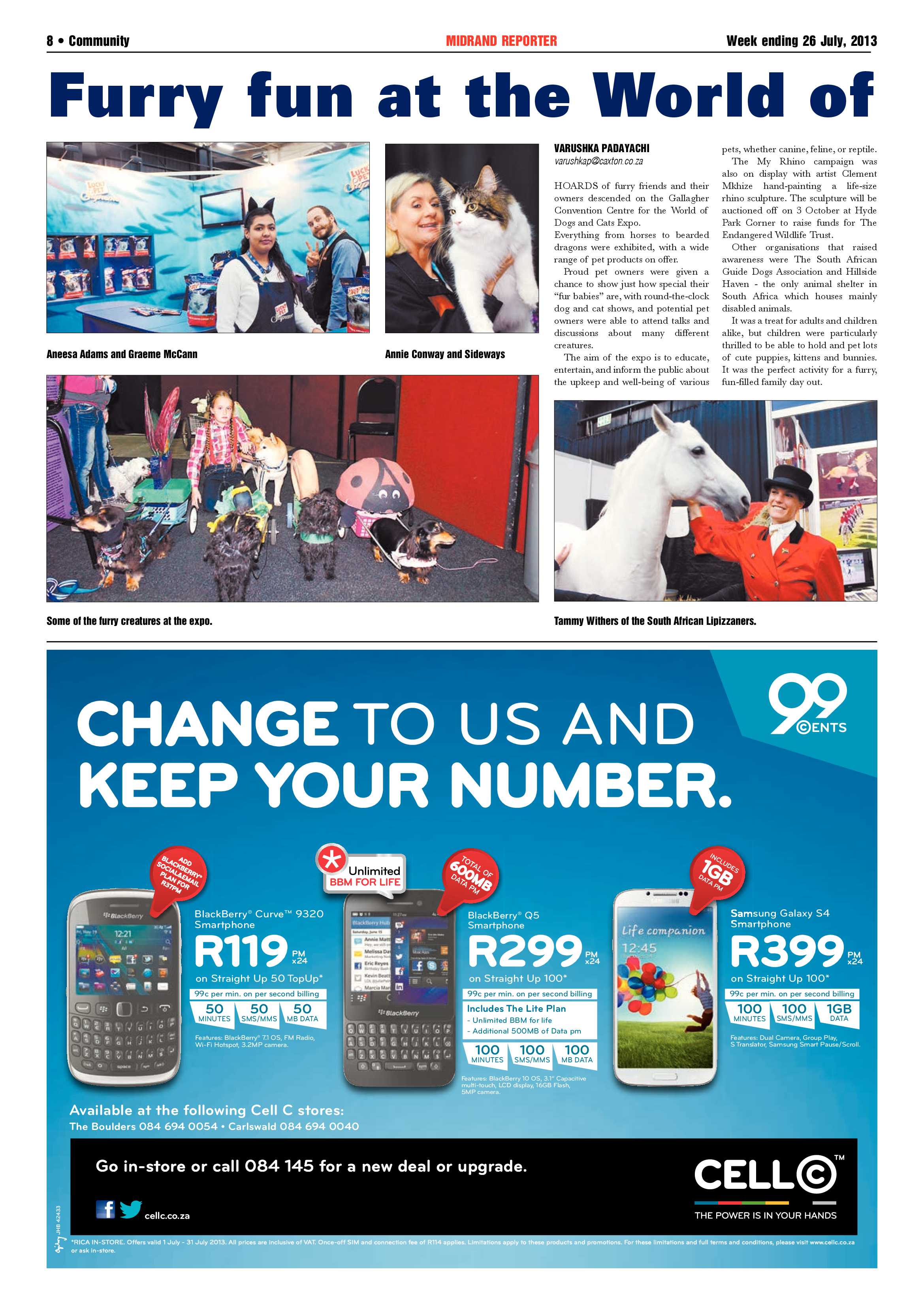 Midrand Reporter 26 July 2013 page 8