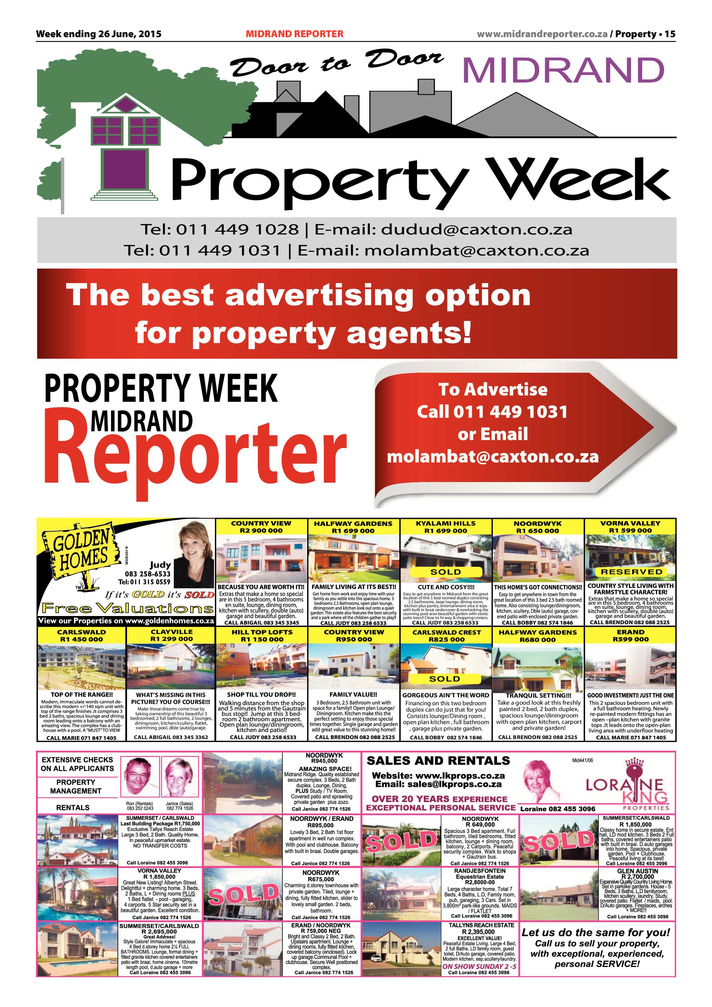 Midrand Reporter 26 June 2015 page 15