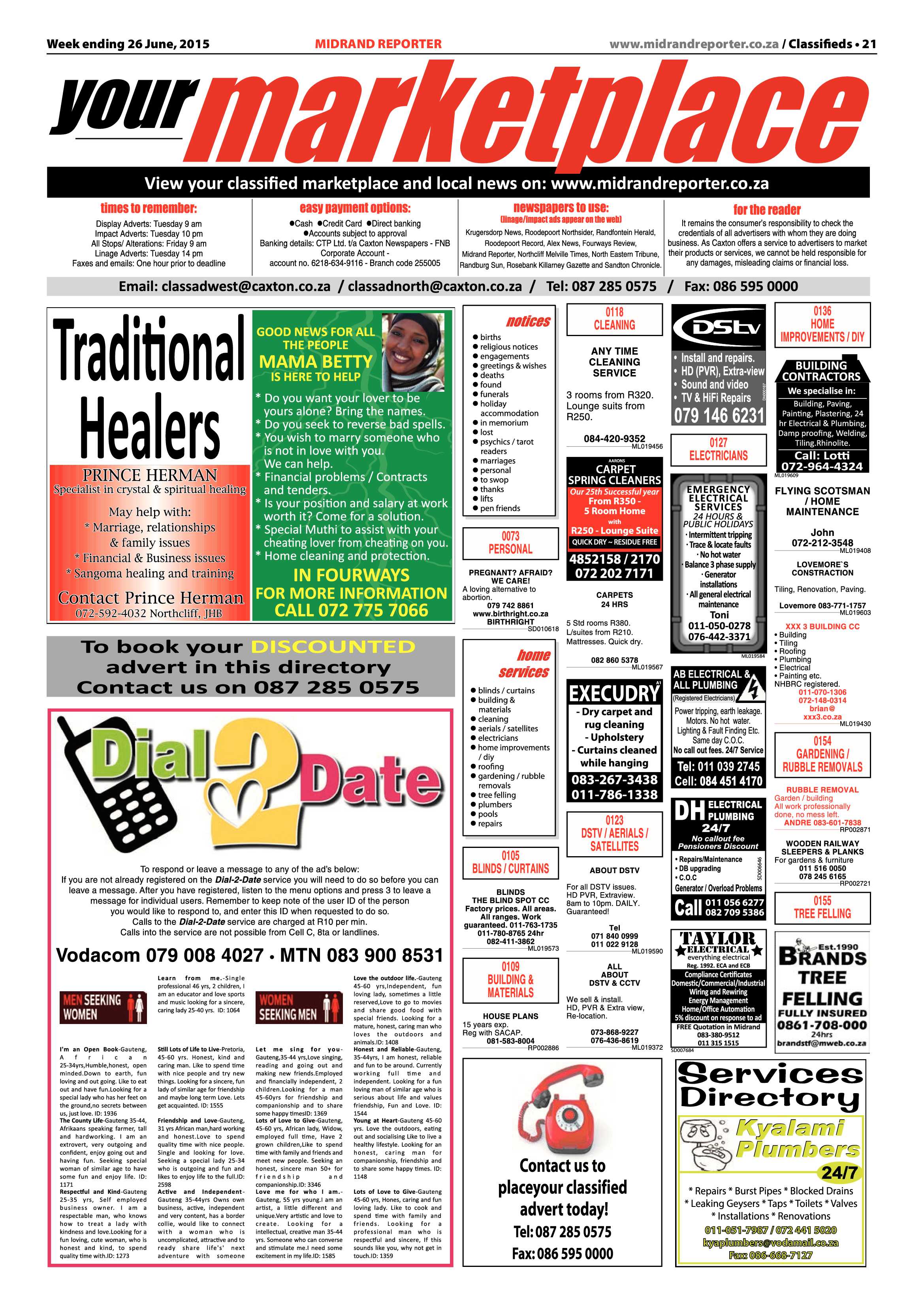Midrand Reporter 26 June 2015 page 21